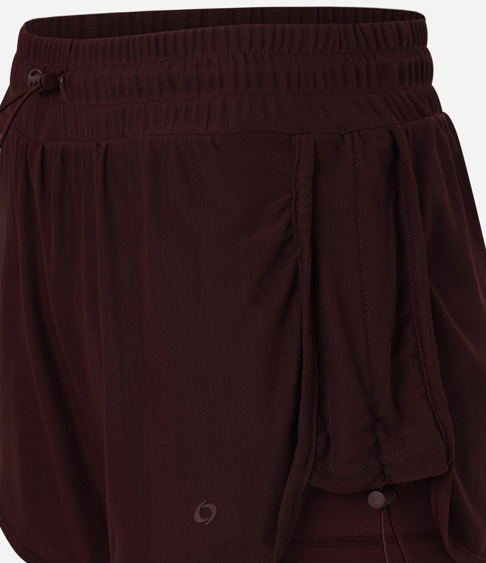 Bermuda Runner Esportiva em Tule com Short Interno e Tecnologia Dry Vinho 6
