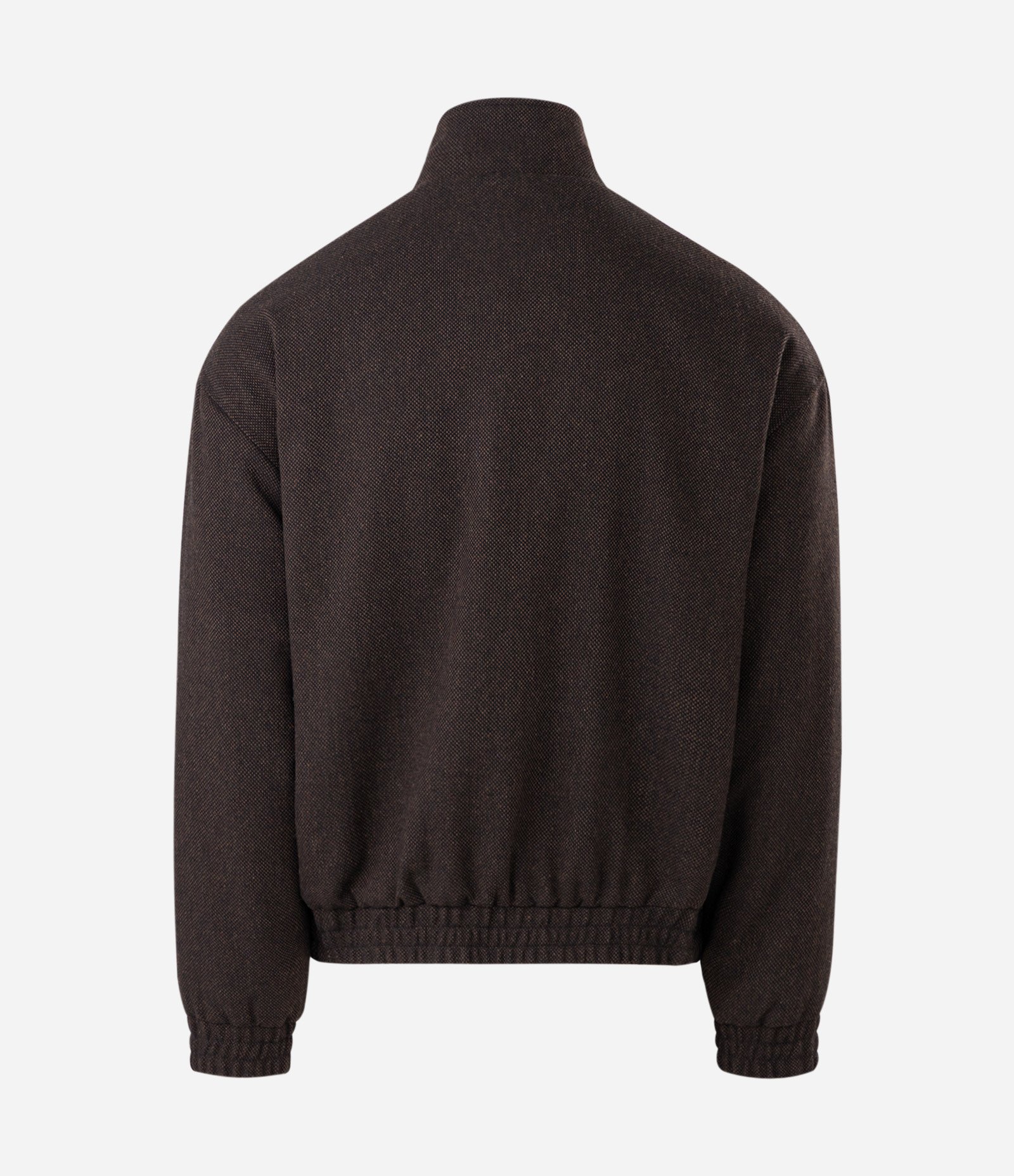 Jaqueta Bomber Puffer em Veludo Liso Marrom 7