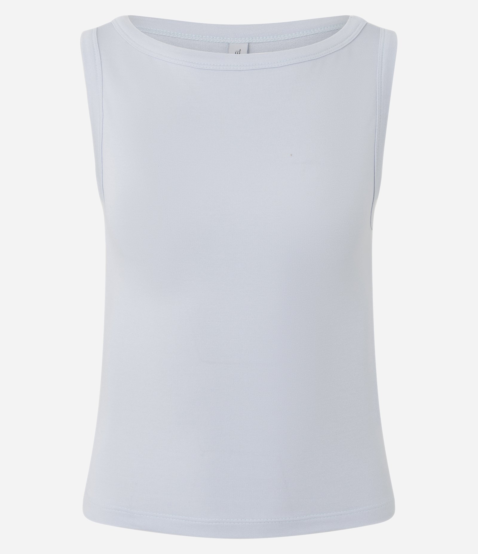 Blusa Sem Manga com Decote Canoa Azul 4