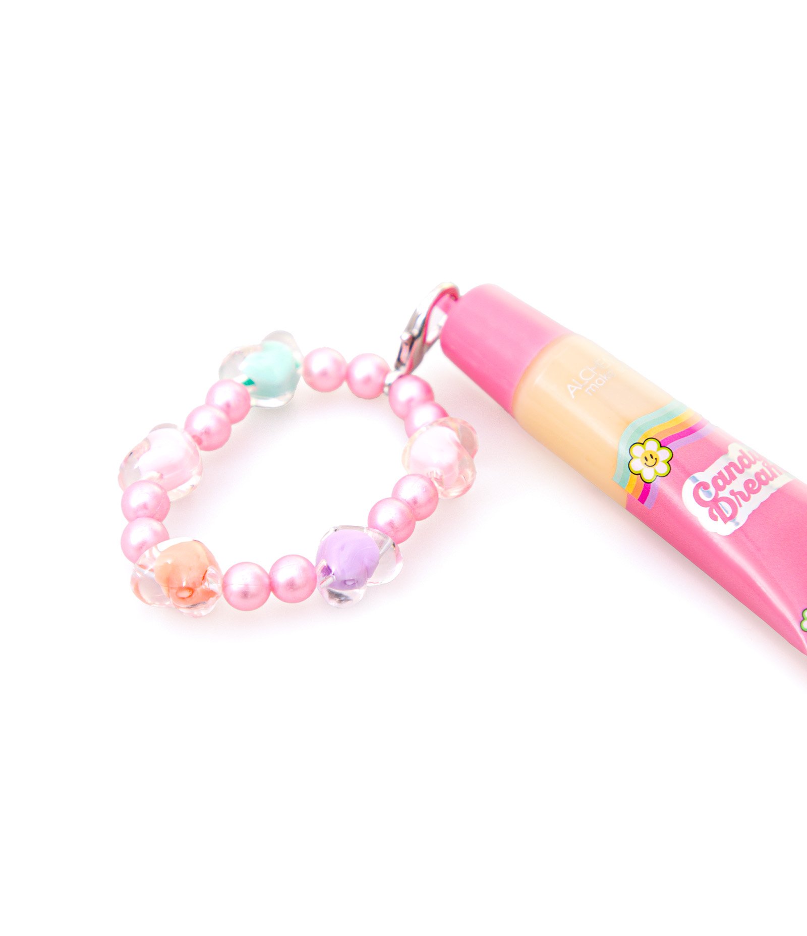 Brilho Labial Alchemia Make up Self Love Club Candy Dream com pulseira Vanilla 4