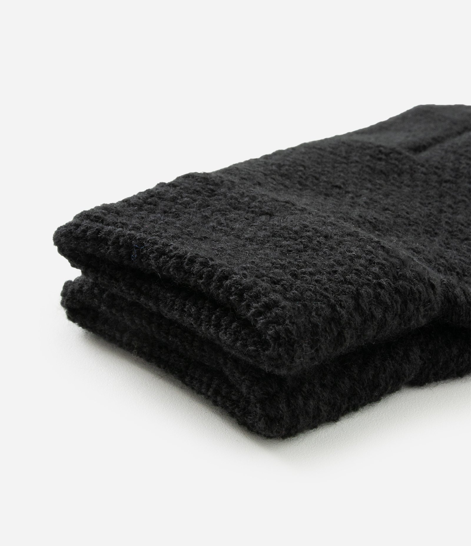 Luva com Efeito Tricô Texturizada Preto 3