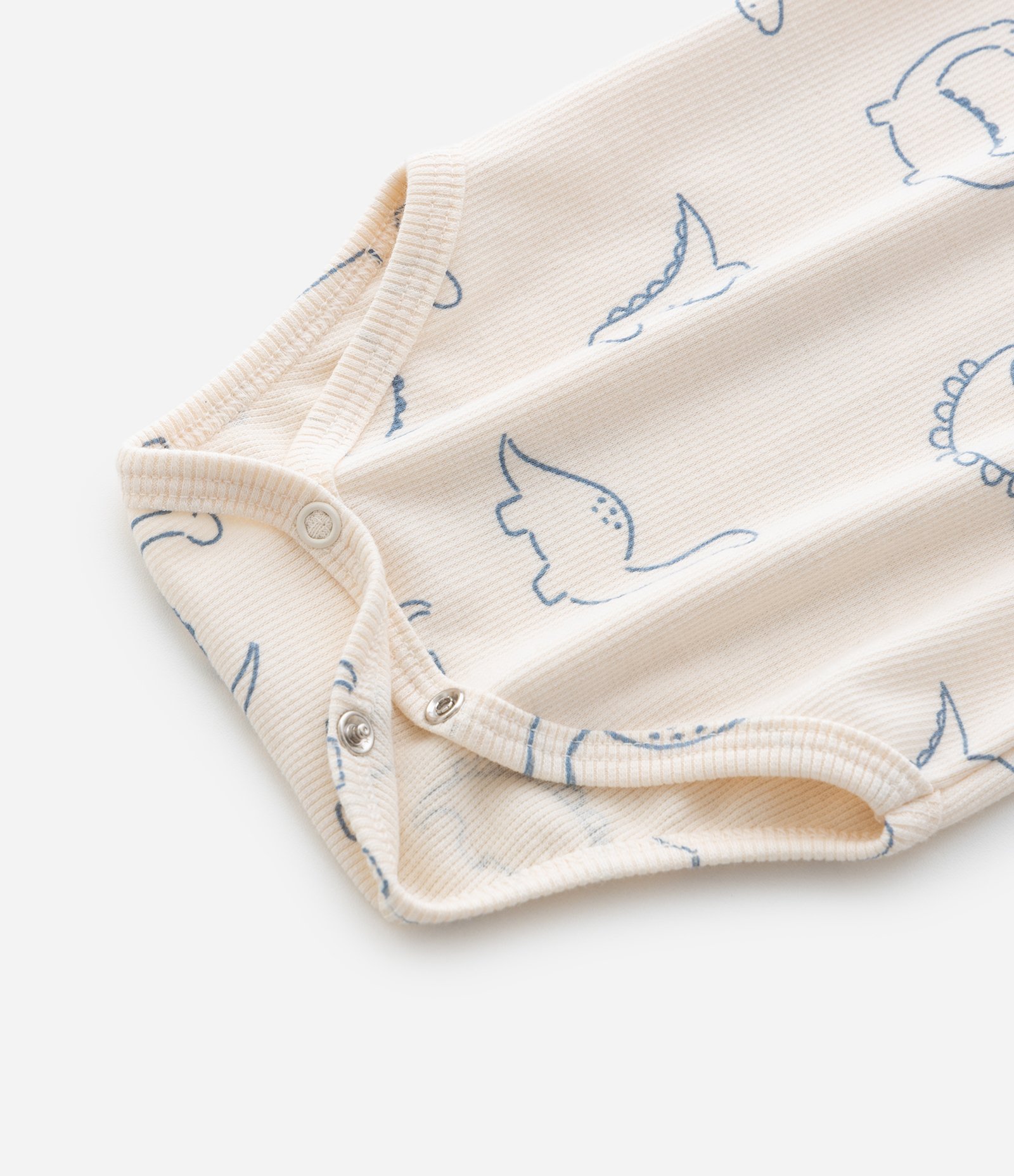 Body Infantil com Estampa de Dinossauros – Tam RN a 24 Meses Off White 4