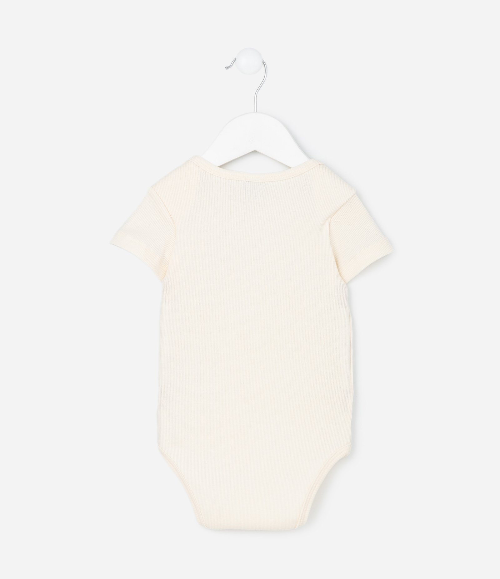 Body Bebê Canelado com Estampa Tigre – Tam 0 a 24 Meses Off White 3