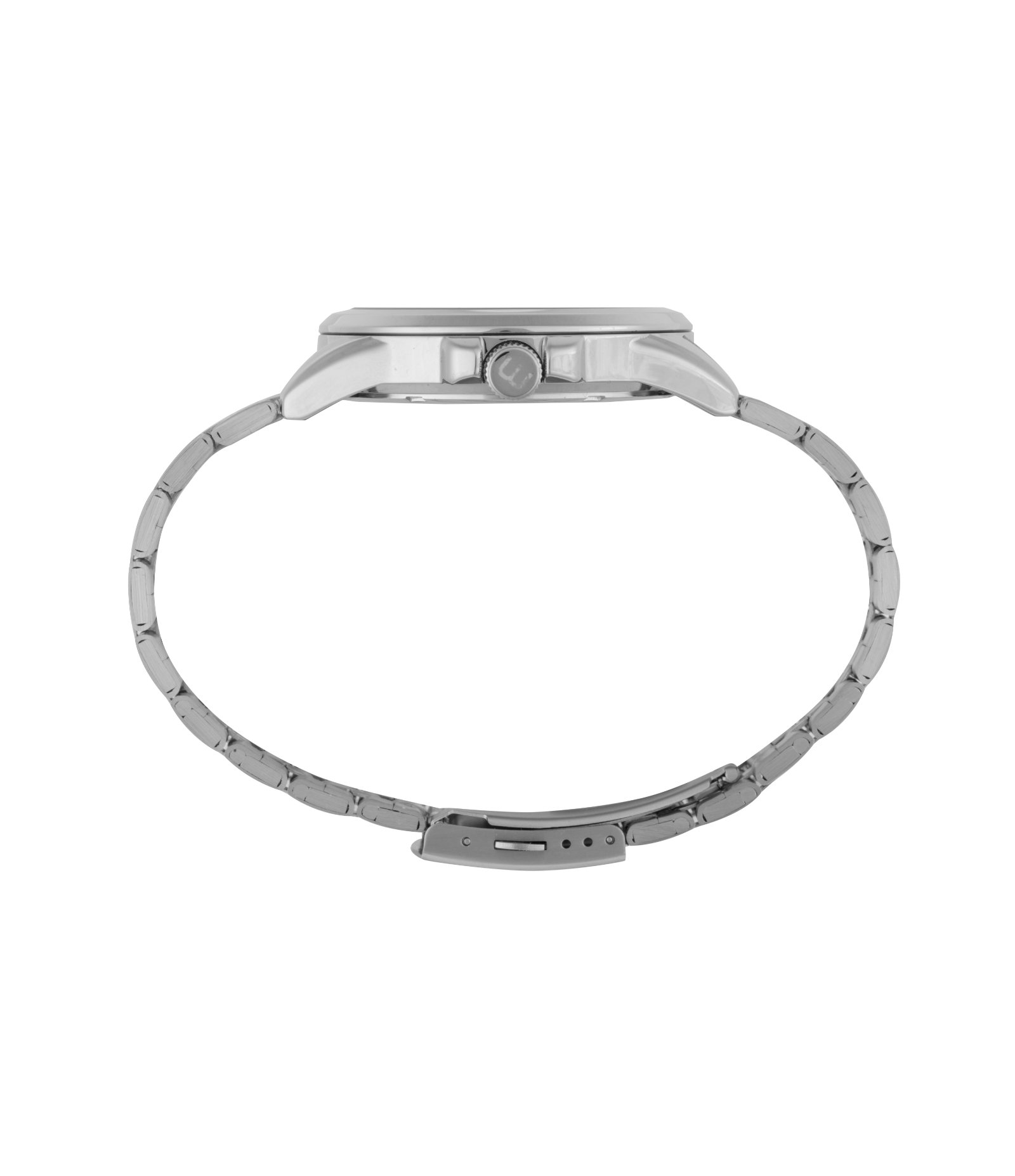 Relógio Aço Masculino Analógico Com Calendário Com Caixa Em Metal Cromado E Pulseira Em Aço Mondaine Prata 4