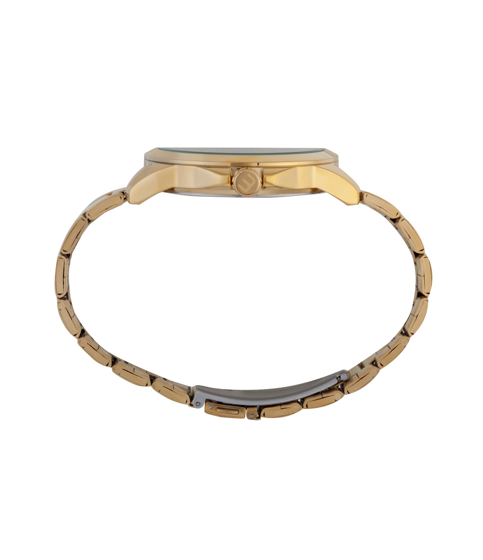 Relógio Aço Masculino Analógico Com Caixa Em Metal E Pulseira Em Aço Mondaine Dourado 4