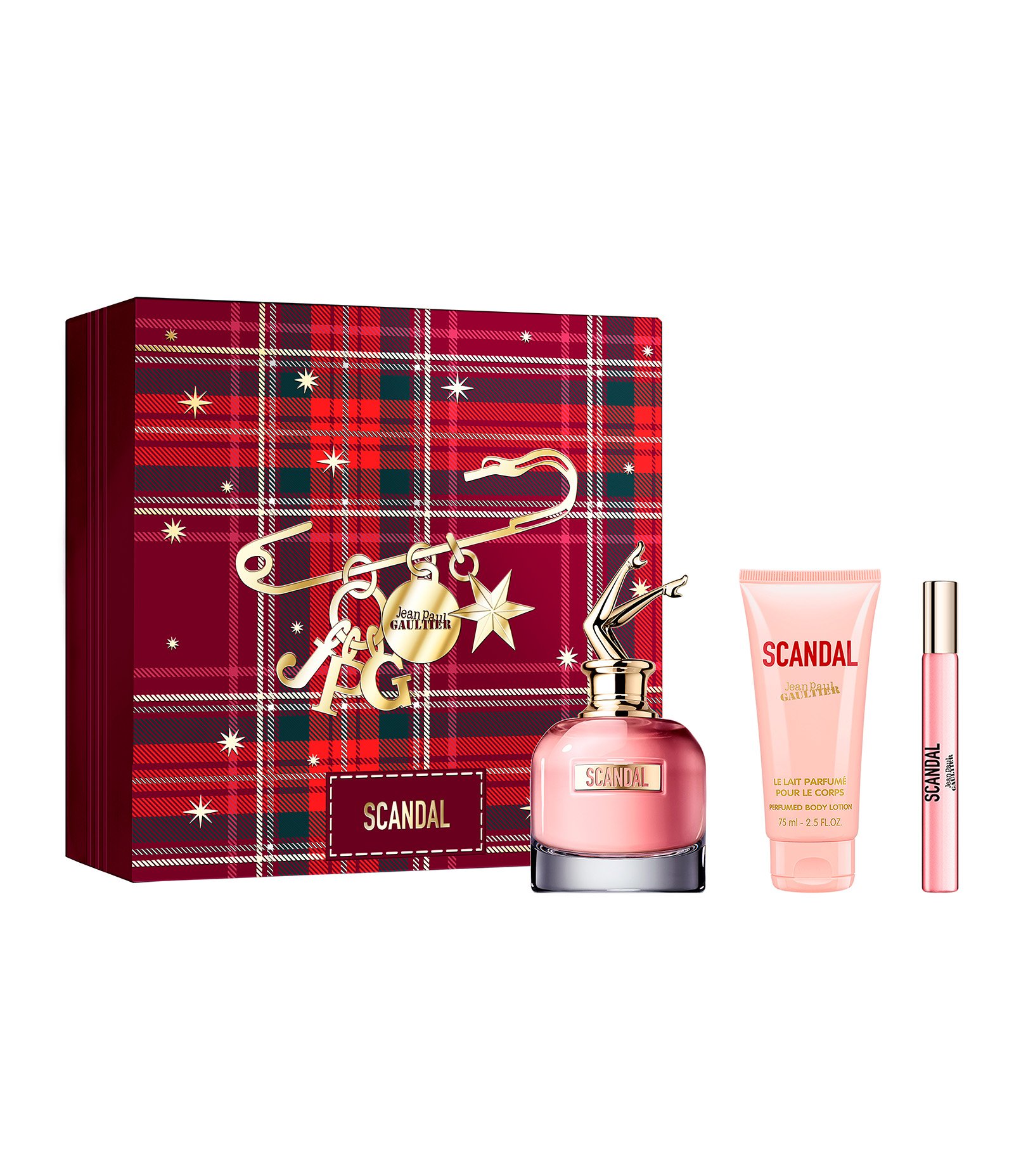 Kit Jean Paul Gaultier Scandal Eau de Parfum 80 ml + 10 ml + Perfumed Creme corporal 75 ml KIT 1