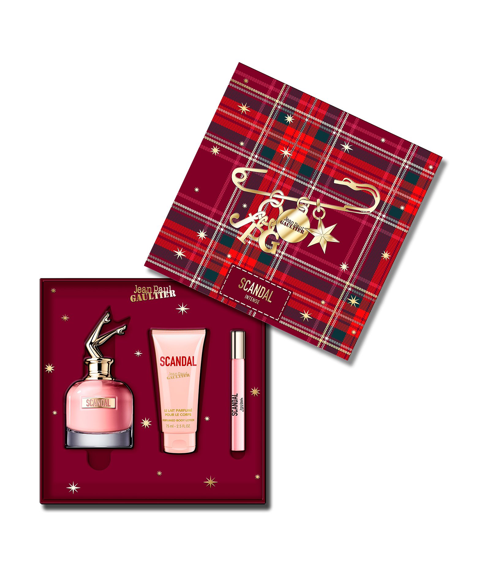 Kit Jean Paul Gaultier Scandal Eau de Parfum 80 ml + 10 ml + Perfumed Creme corporal 75 ml KIT 2