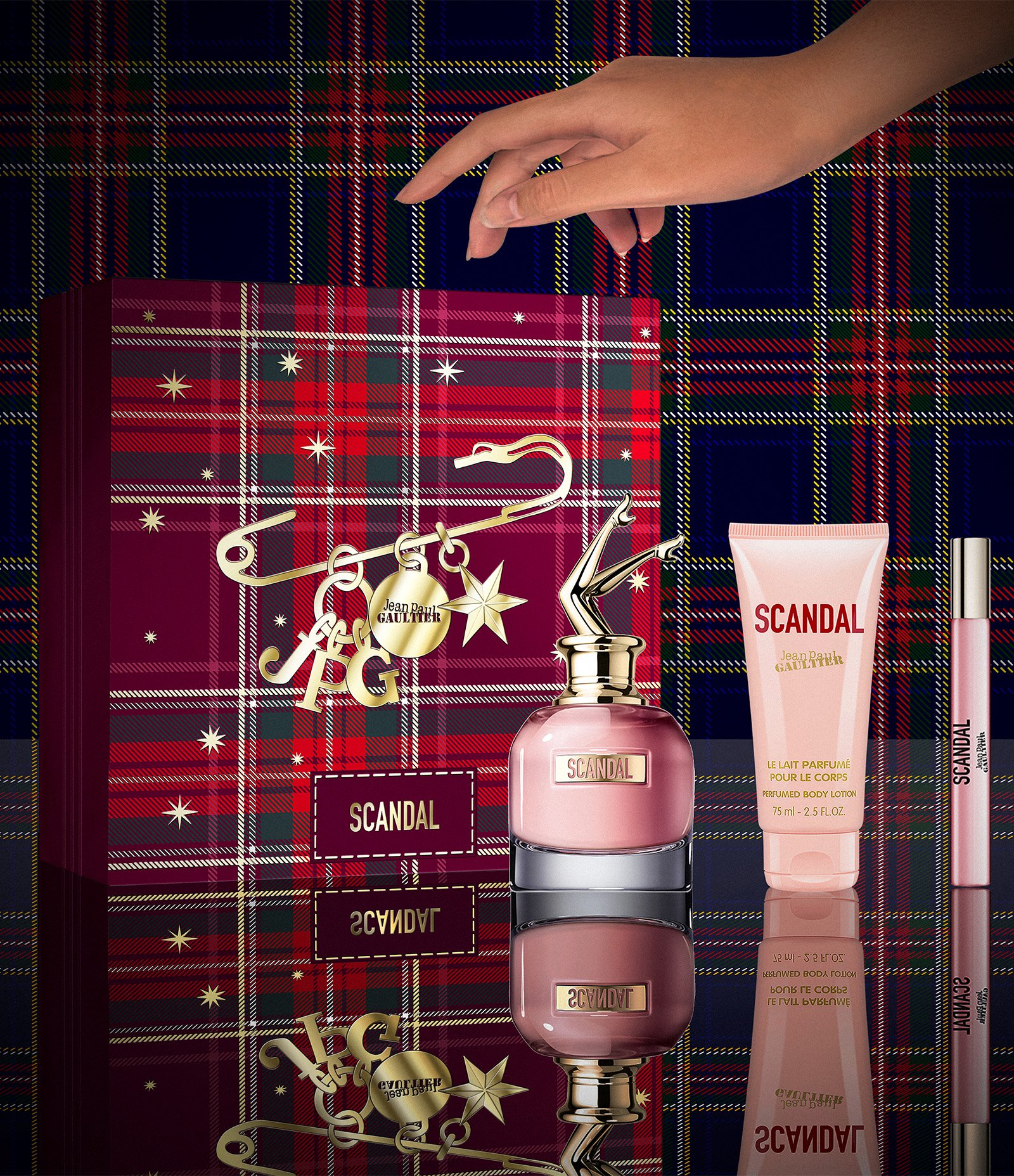 Kit Jean Paul Gaultier Scandal Eau de Parfum 80 ml + 10 ml + Perfumed Creme corporal 75 ml KIT 6