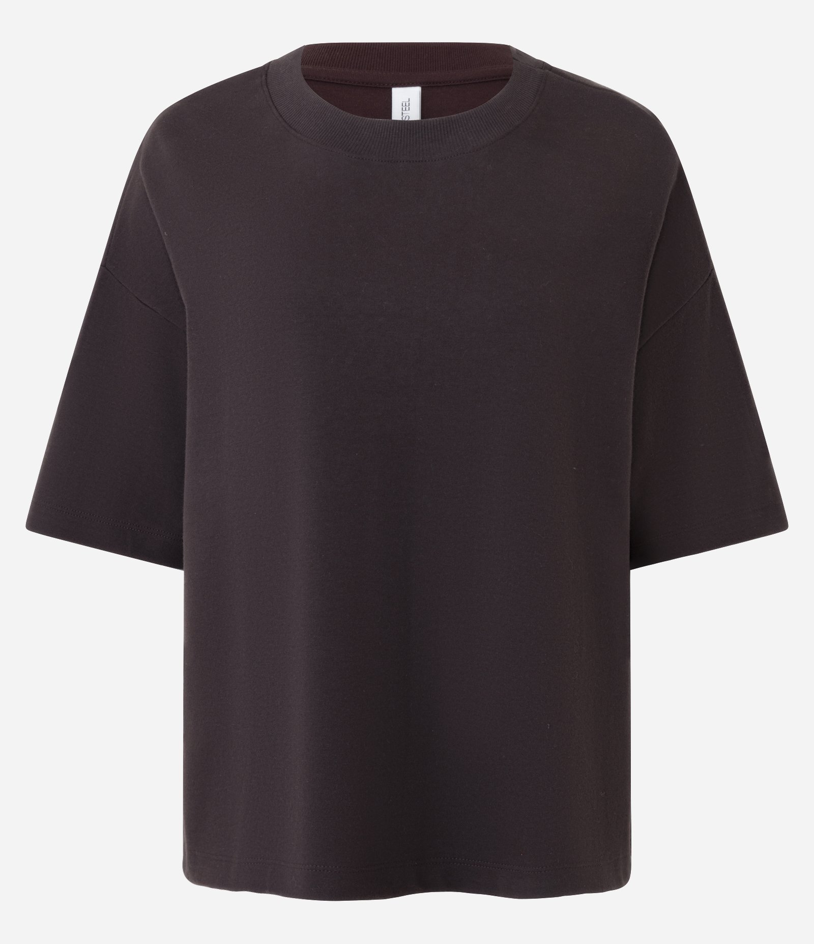 Camiseta Over Malhão com Manga Curta Marrom 4