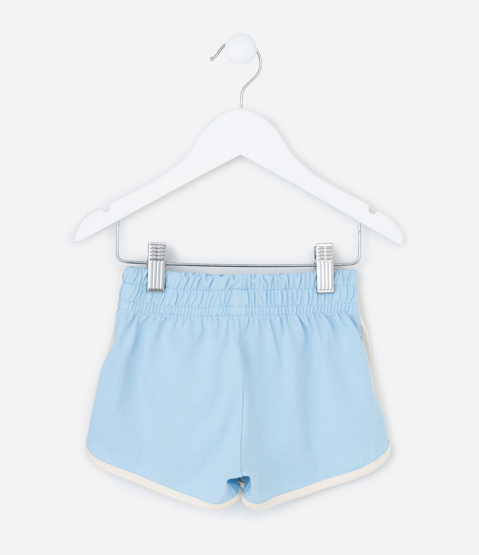 Short Infantil Runner em Algodão com Viés Contrastante – Tam 1 a 6 Anos Azul 2