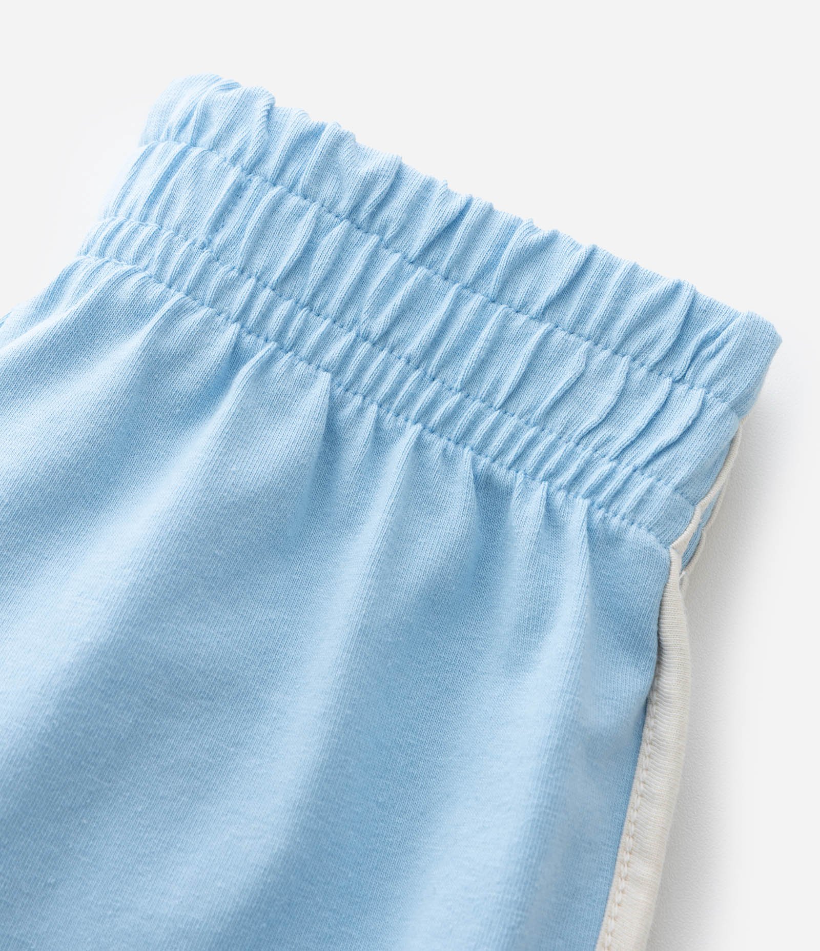 Short Infantil Runner em Algodão com Viés Contrastante – Tam 1 a 6 Anos Azul 4