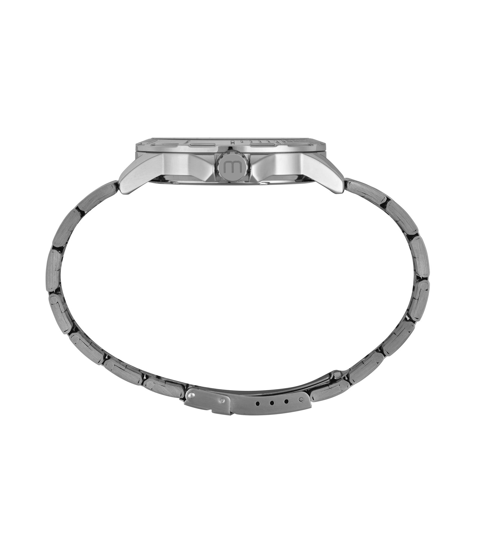 Relógio Aço Masculino Analógico Com Caixa Em Metal Cromado E Pulseira Em Aço Mondaine Prata 4