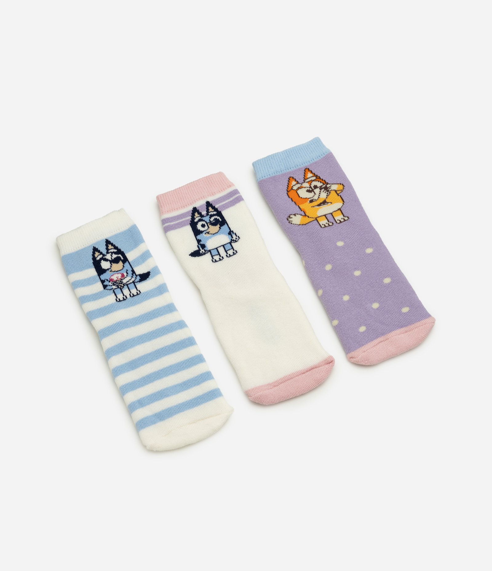 Kit 03 Pares Meia Infantil com Estampa Bluey – Tam 19 a 34 Multicores 2