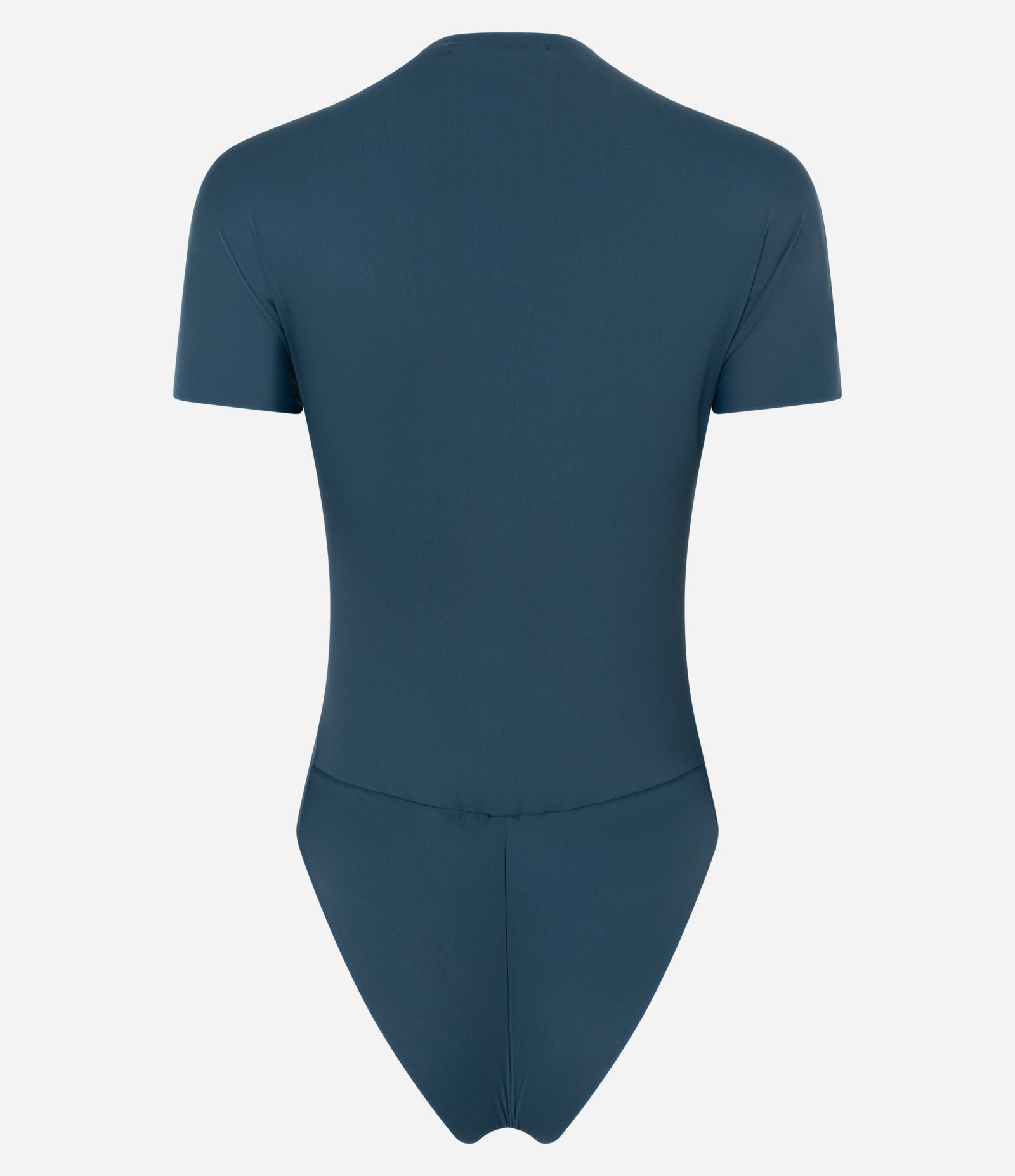 Body em Microfibra com Golinha Média Azul 6