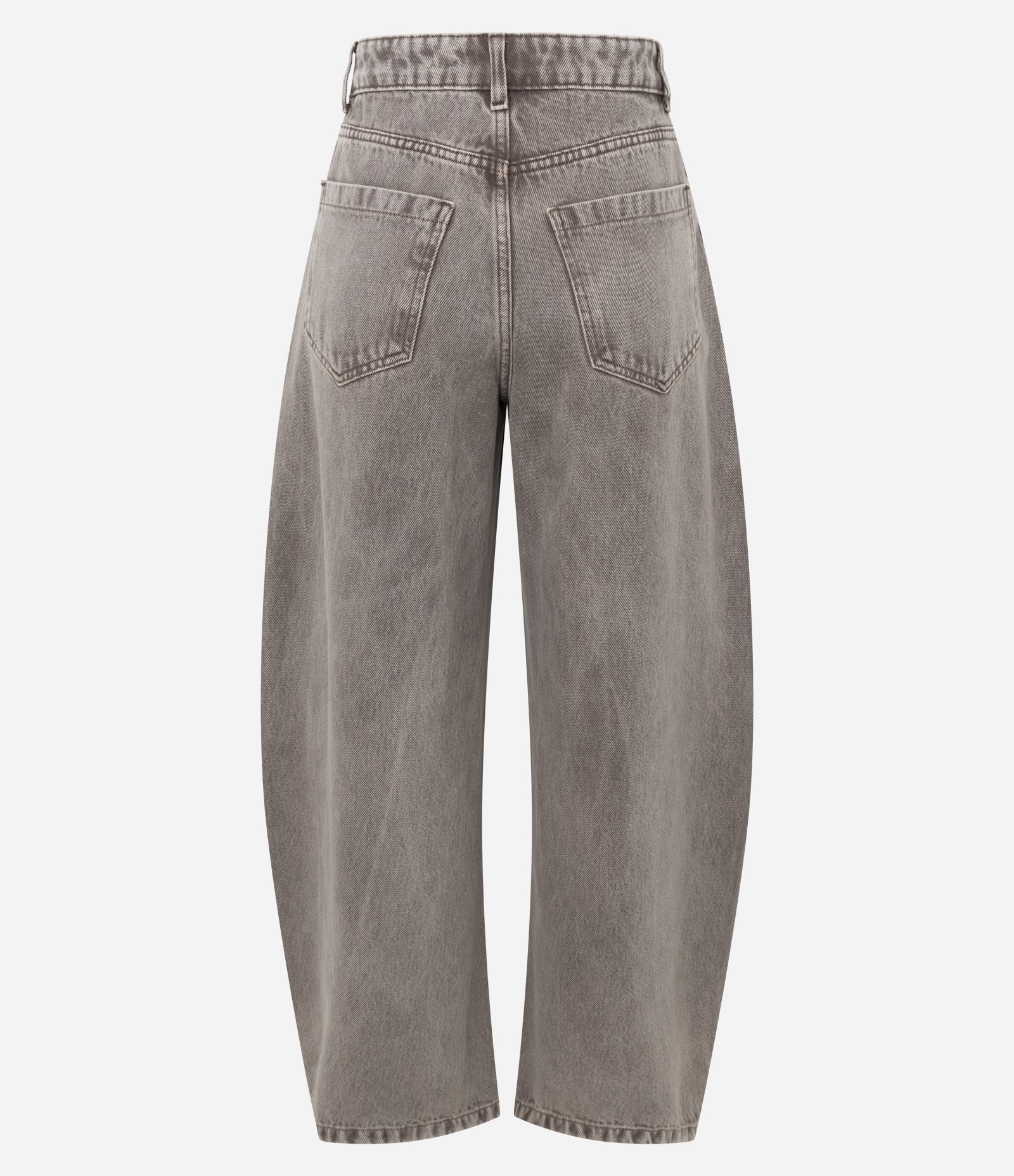 Calça Barrel em Jeans Cationizado com Cintura Alta Marrom 6