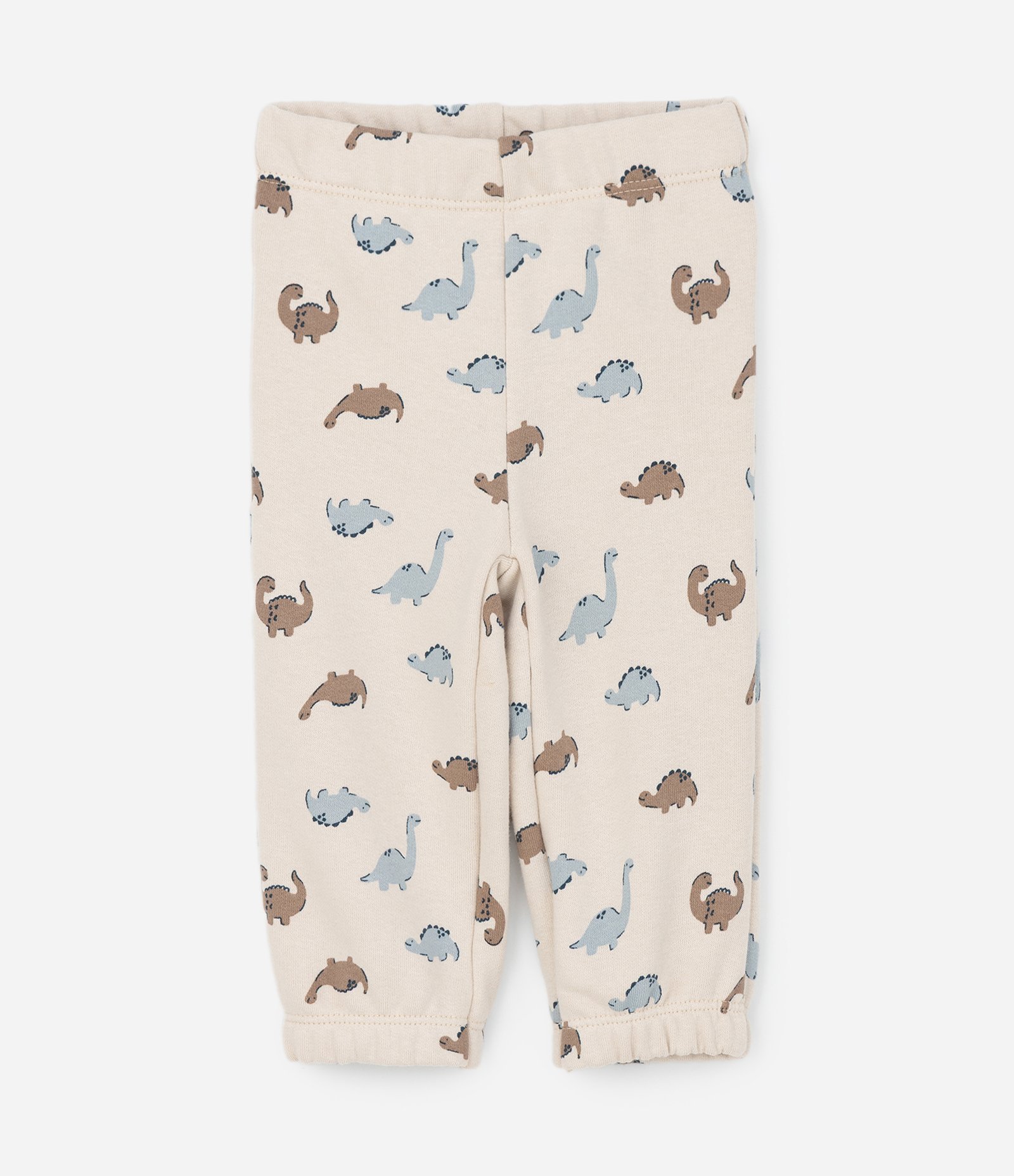 Conjunto Infantil com Casaco Dinossauro e Calça Jogger – Tam RN a 18 Meses Bege Claro 4