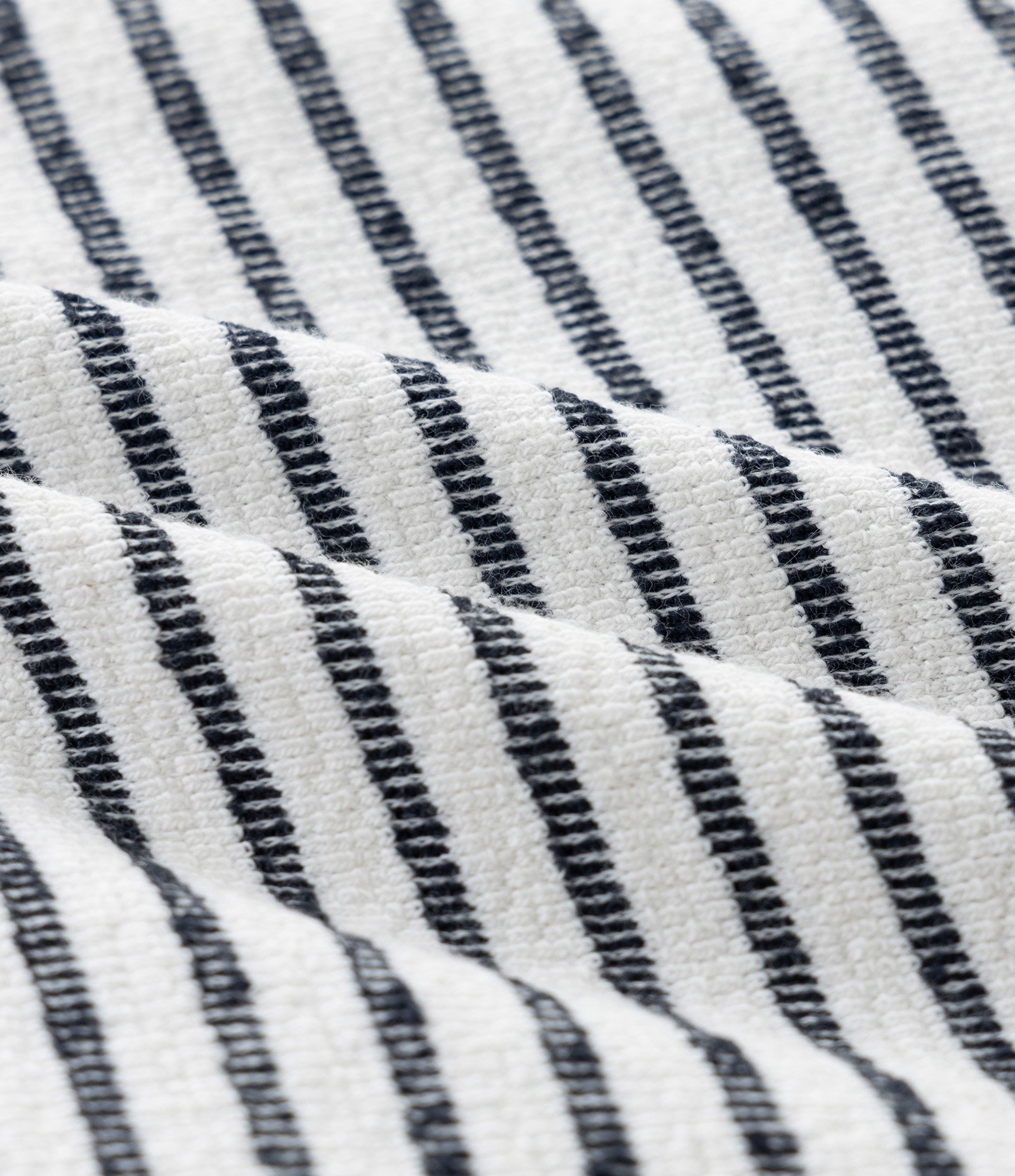 Jaqueta Infantil Listrada com Capuz – Tam RN a 18 Meses Off White/Azul 3