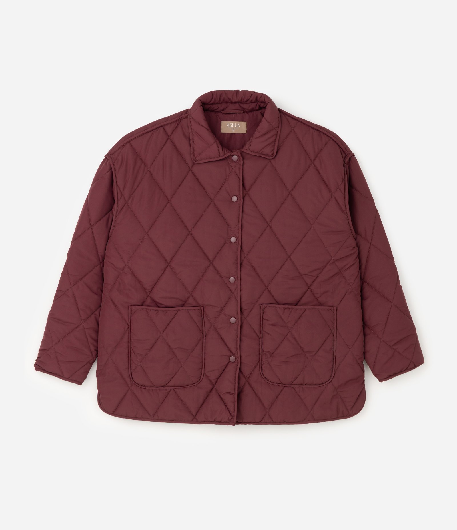 Jaqueta Matelassê Alongada Curve & Plus Size Vermelho 1