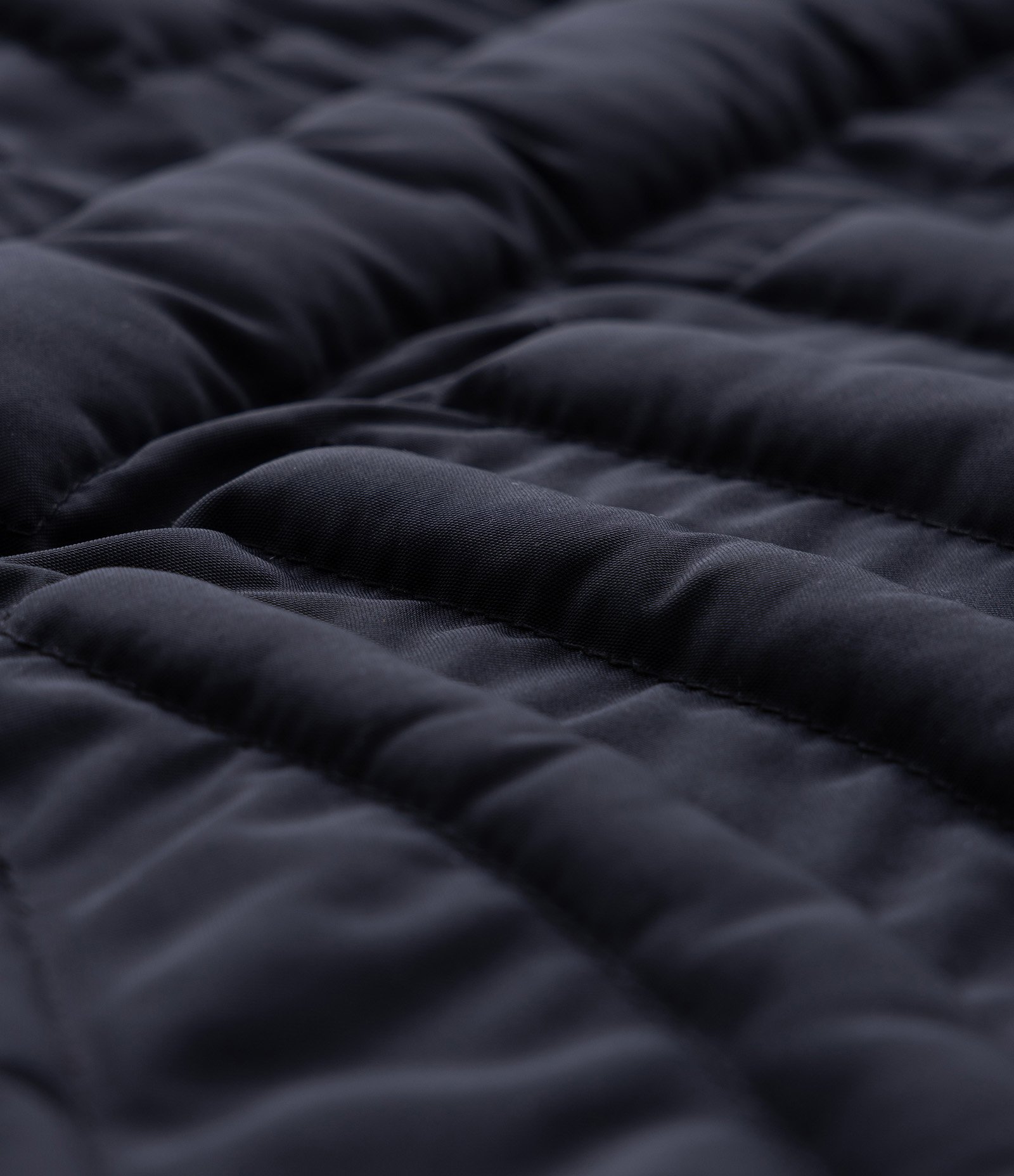 Jaqueta Puffer com Textura de Esqueleto Preto 7