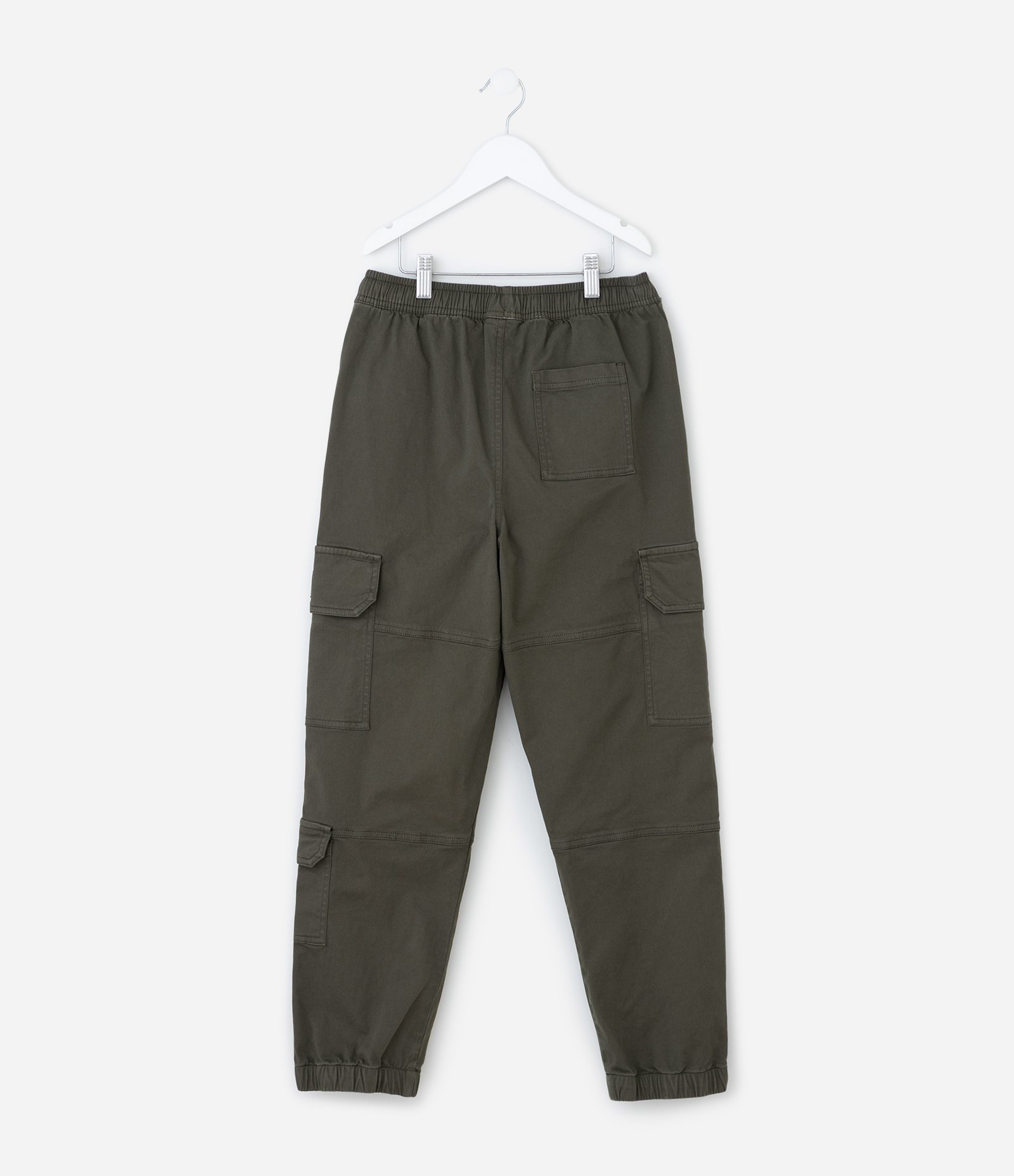 Calça Infantil Cargo em Ripstop com Bolsos Laterais – Tam 5 a 14 Anos Verde Militar 3
