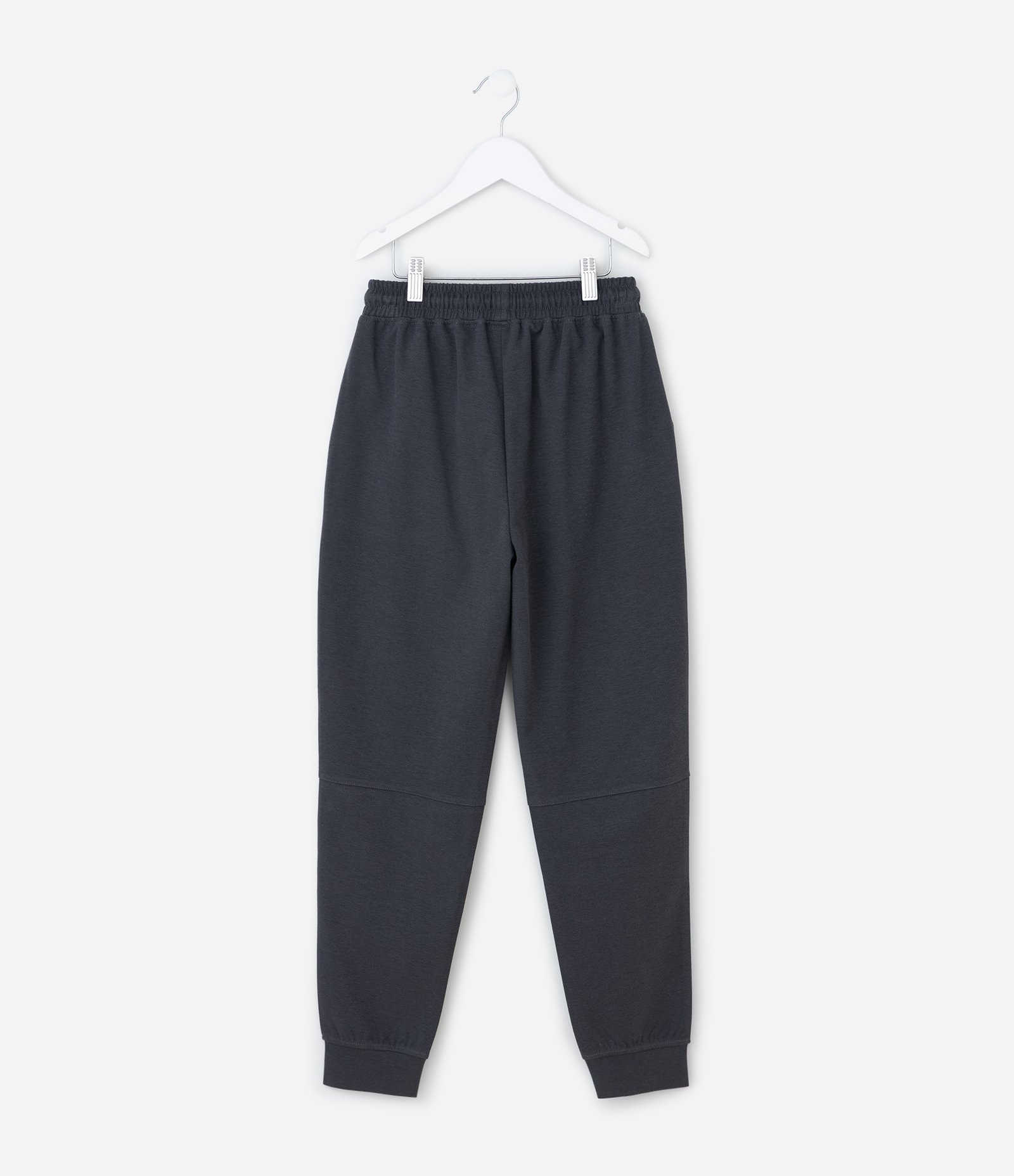 Calça Infantil com Recorte no Joelho e Bolsos – Tam 5 a 14 Anos Chumbo 2