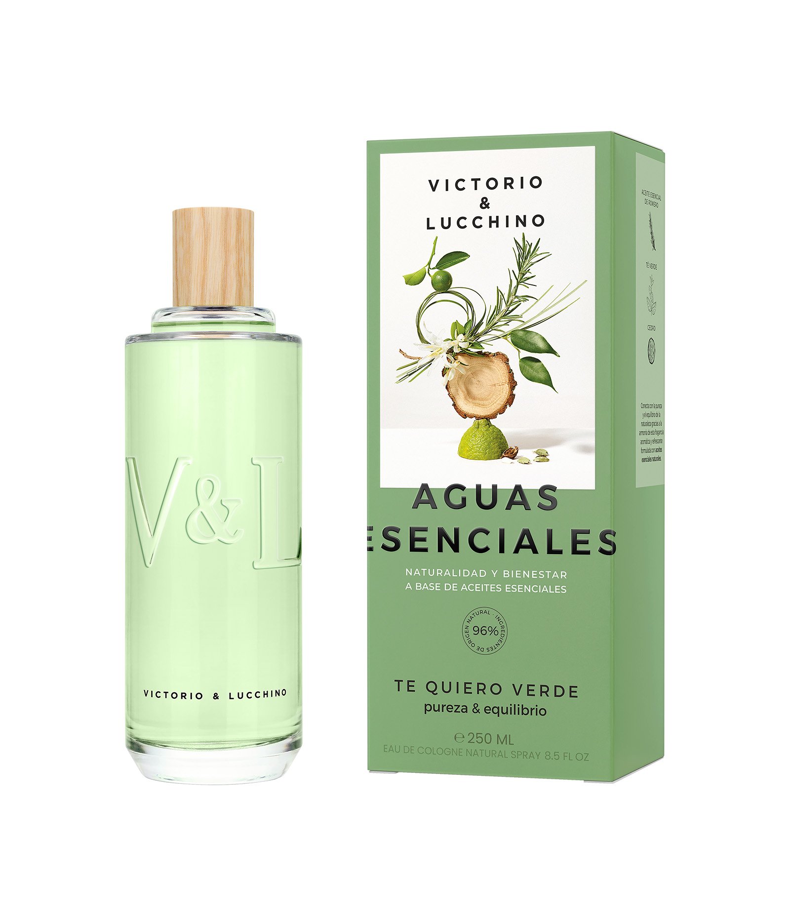 Victorio Lucchino Aguas Esenciales Te Quiero Verde Eau de Cologne 250 ml 250ml 2