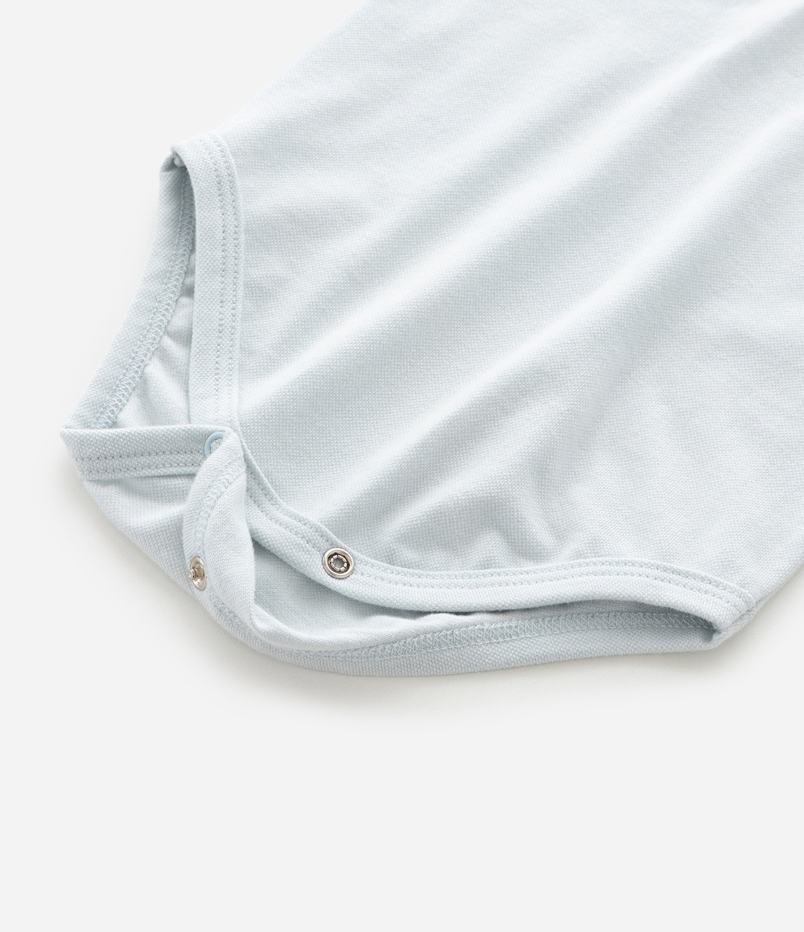 Body Infantil em Piquet Texturizado com Gola Polo – Tam 0 a 18 Meses Azul Claro 6