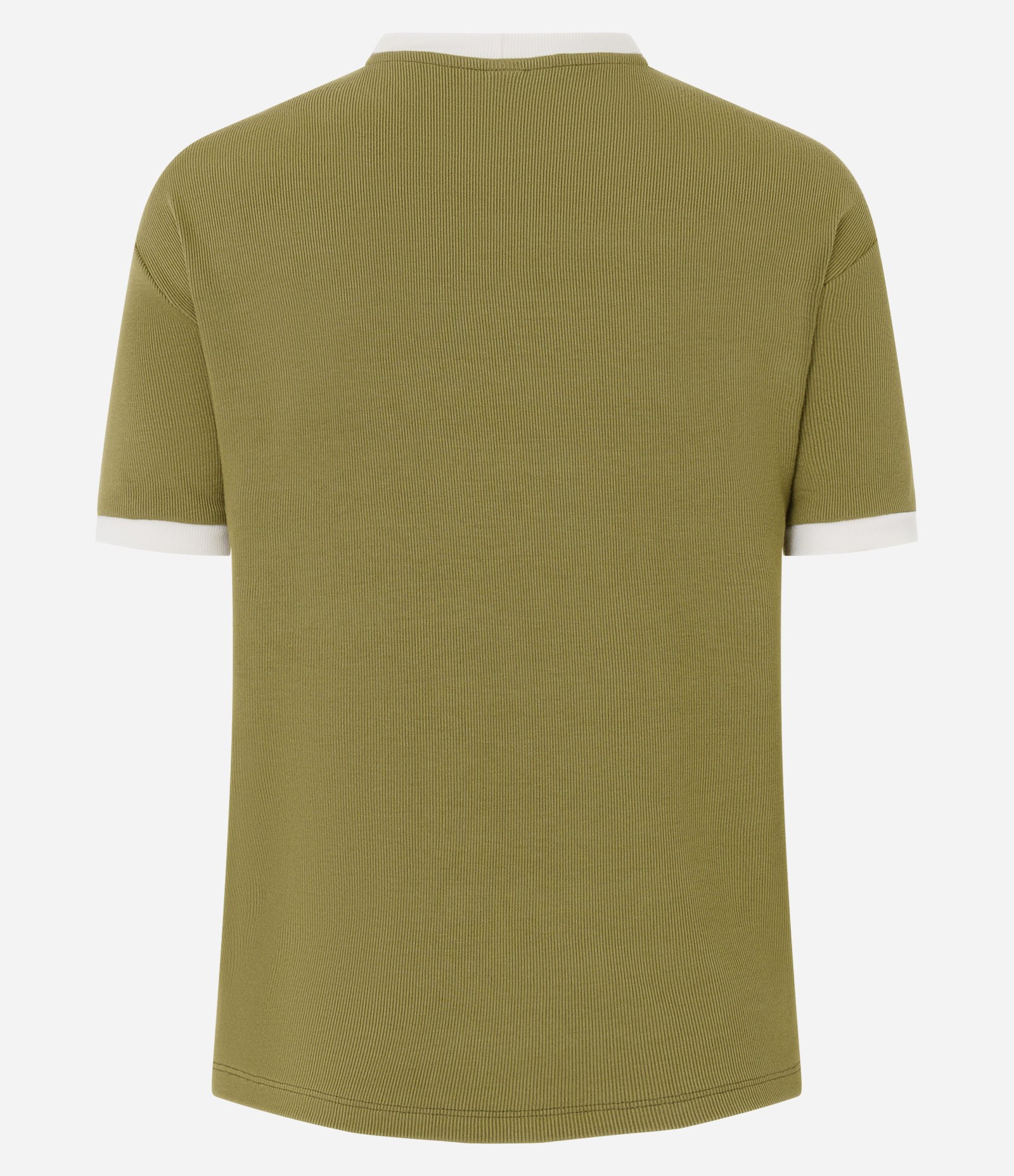 Blusa Manga Curta em Ribana Com Botões no Ombro Verde 6