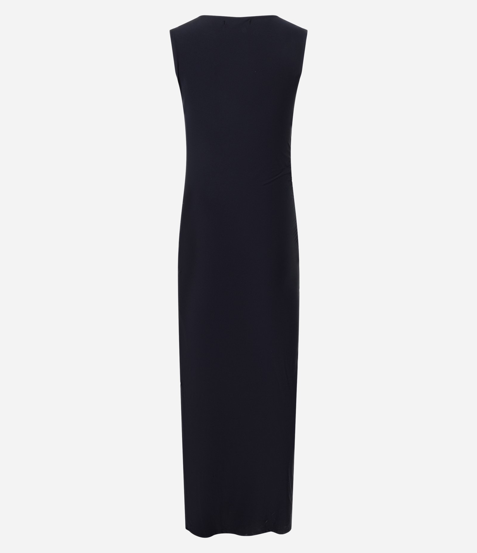 Vestido Midi com Fivela na Alça e Franzido na Lateral Preto 7