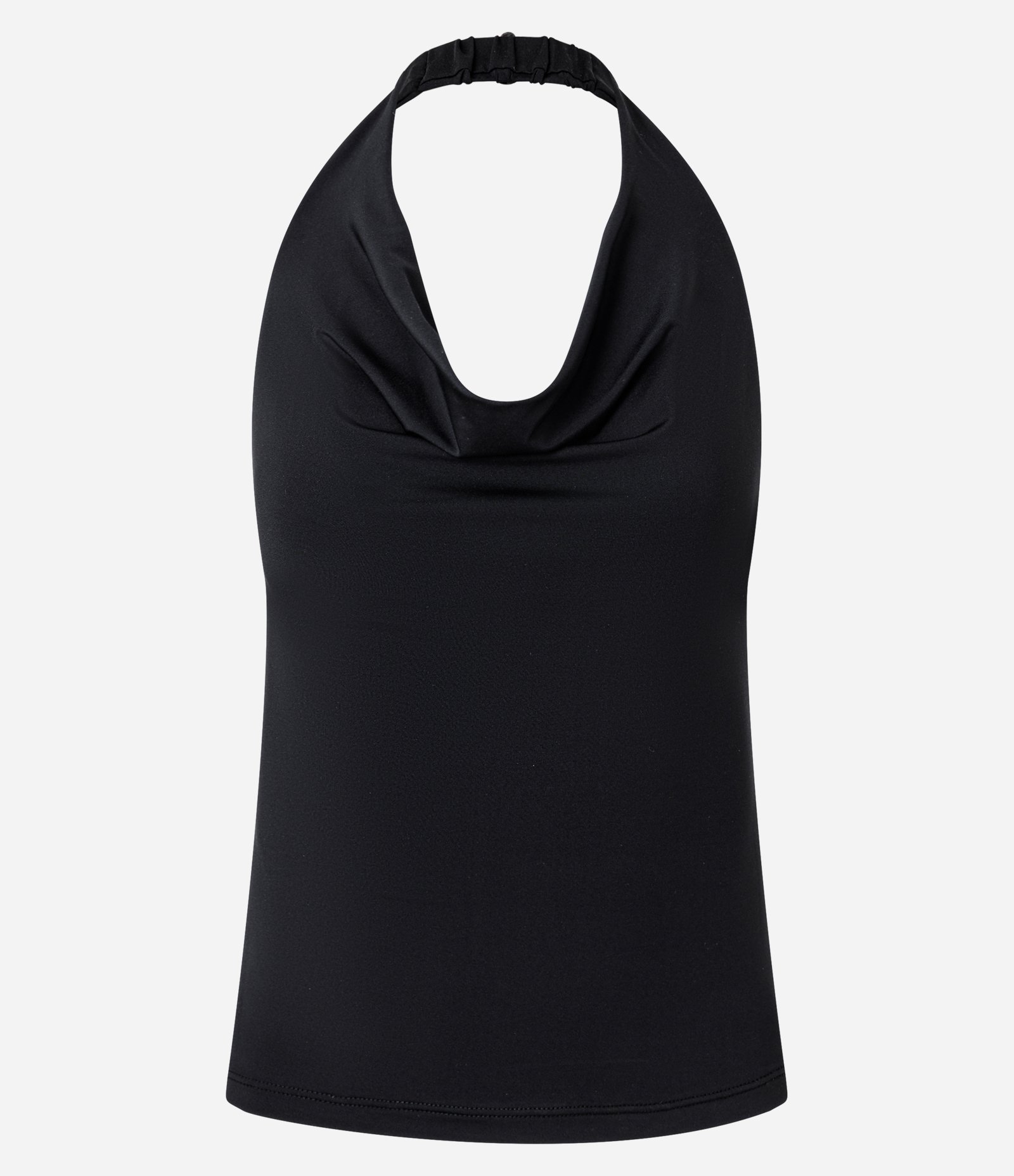 Blusa Regular Frente Única com Decote Degagê Preto 1