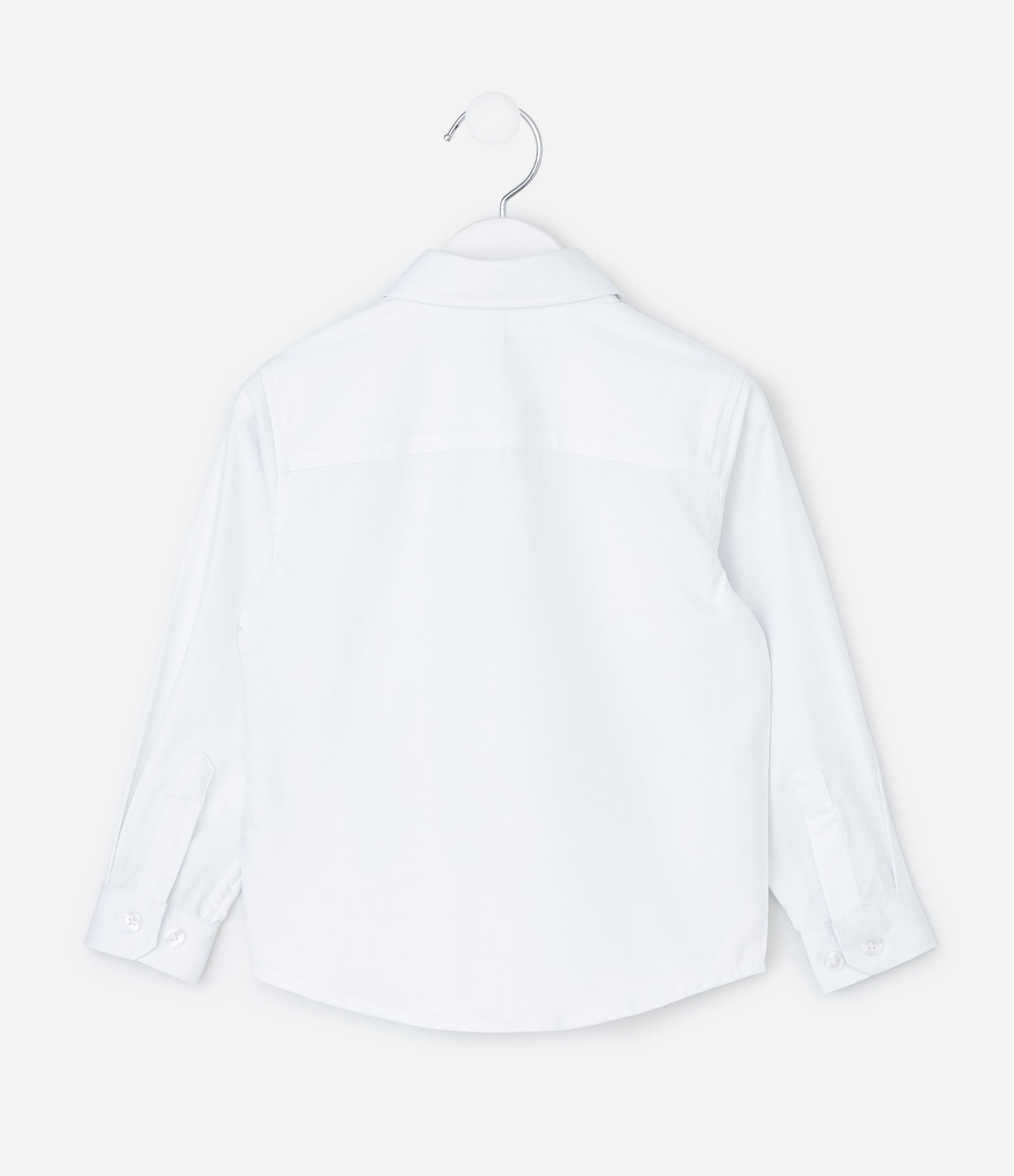 Camisa Infantil Manga Longa em Fibra de Bambu – Tam 1 a 6 Anos Branco 2
