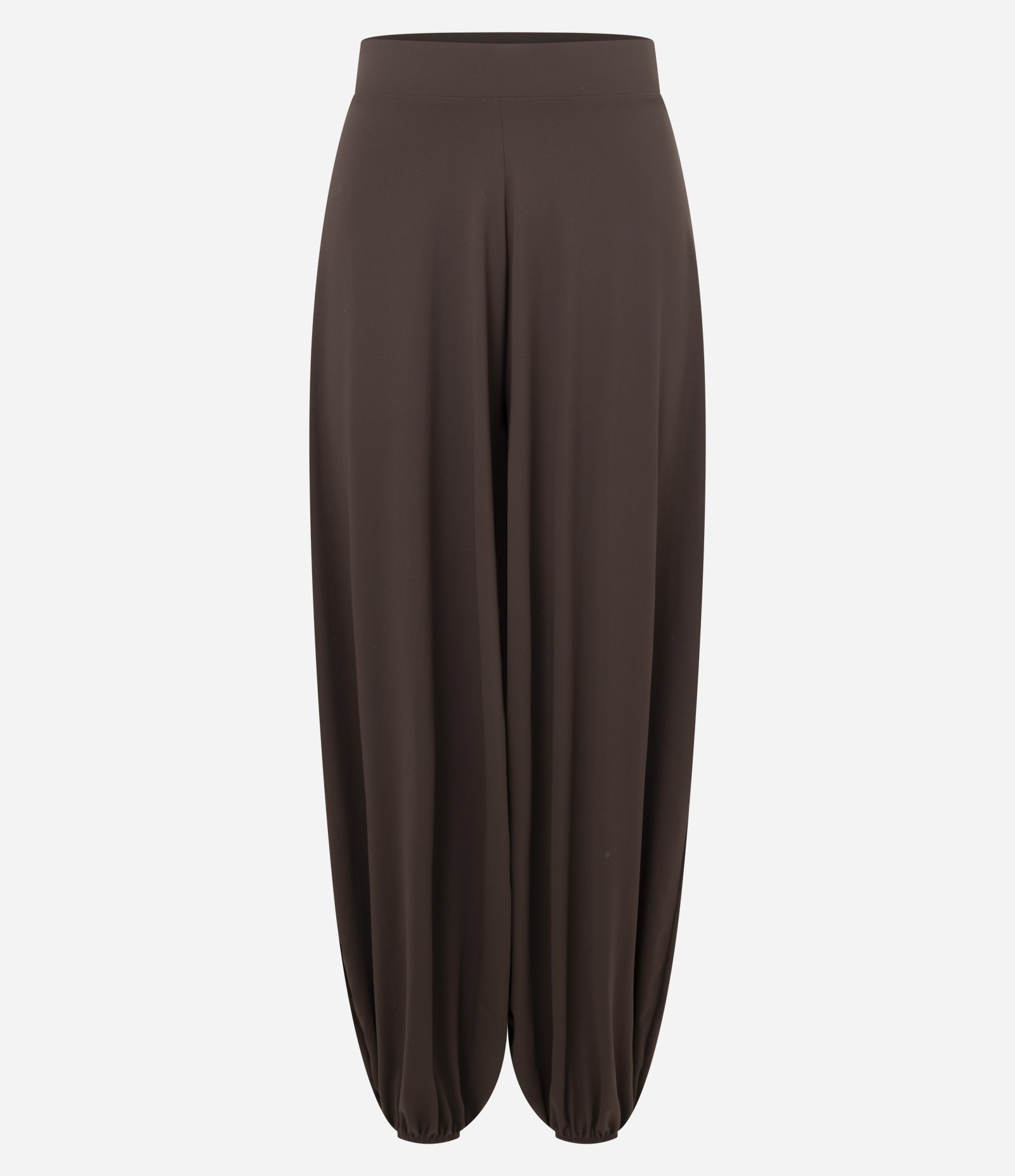 Calça Aladim Esportiva em Microfibra com Cós Largo Marrom 5