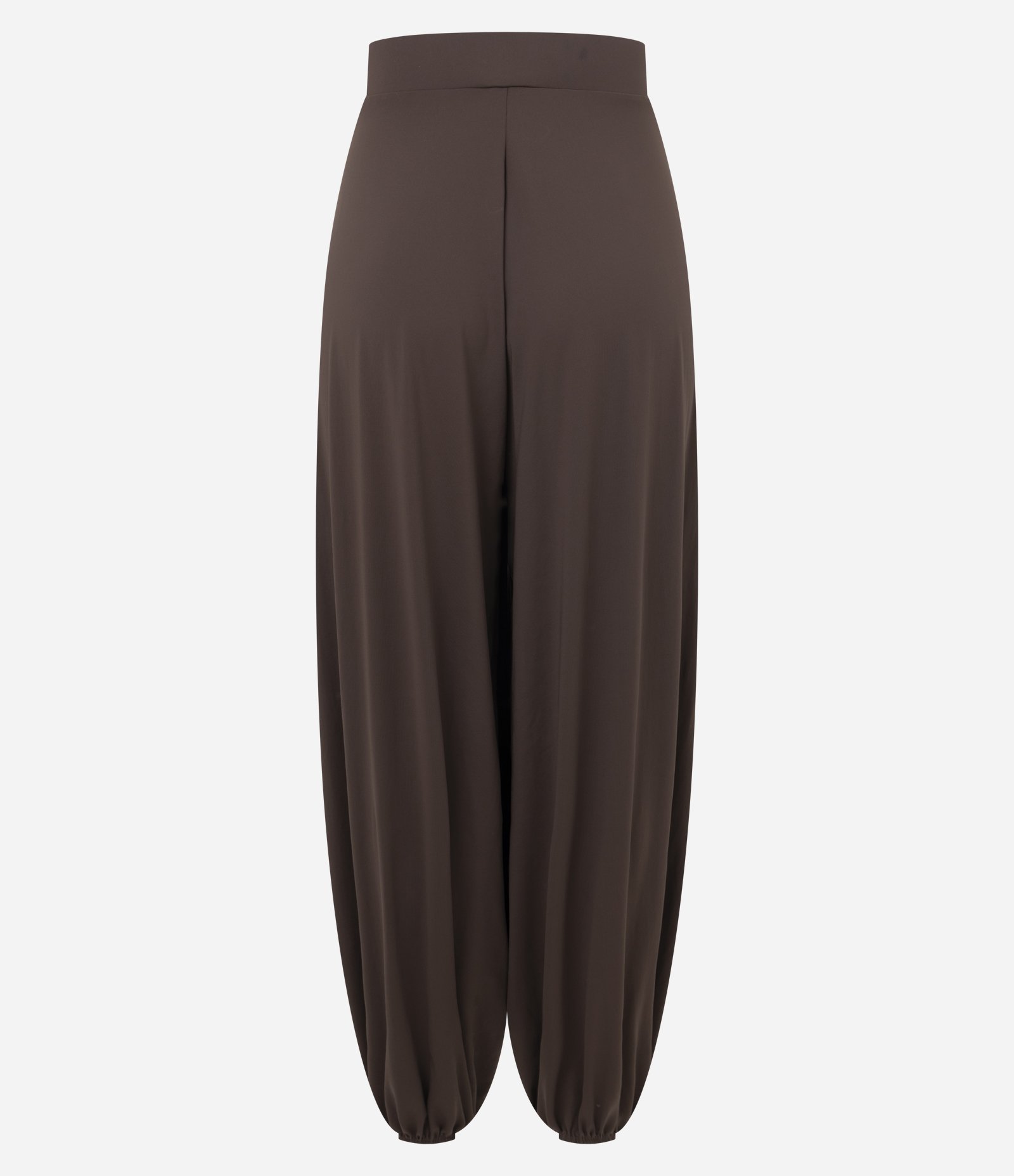 Calça Aladim Esportiva em Microfibra com Cós Largo Marrom 6