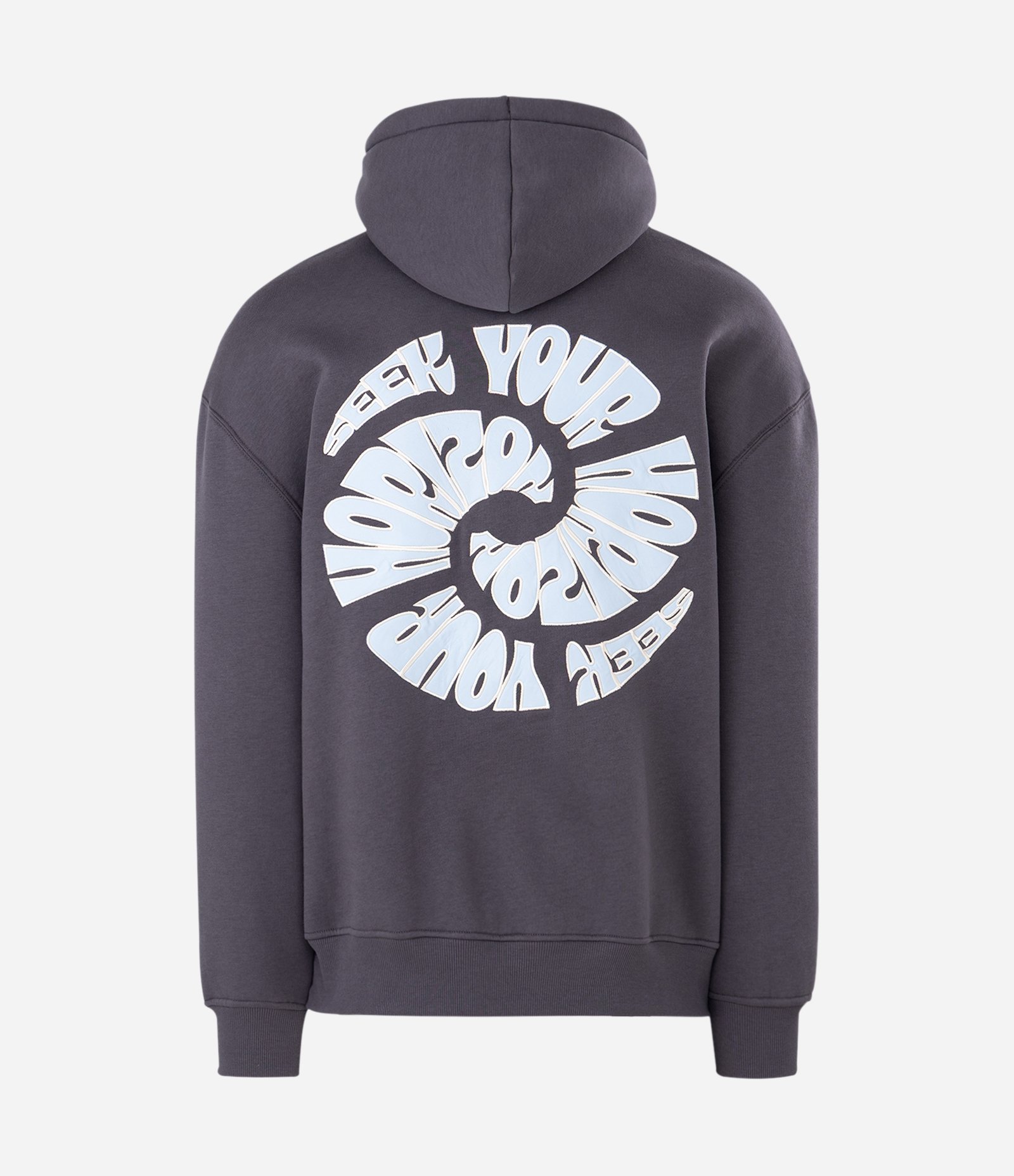 Moletom com Lettering Seek Your Horizon e Capuz Cinza 6