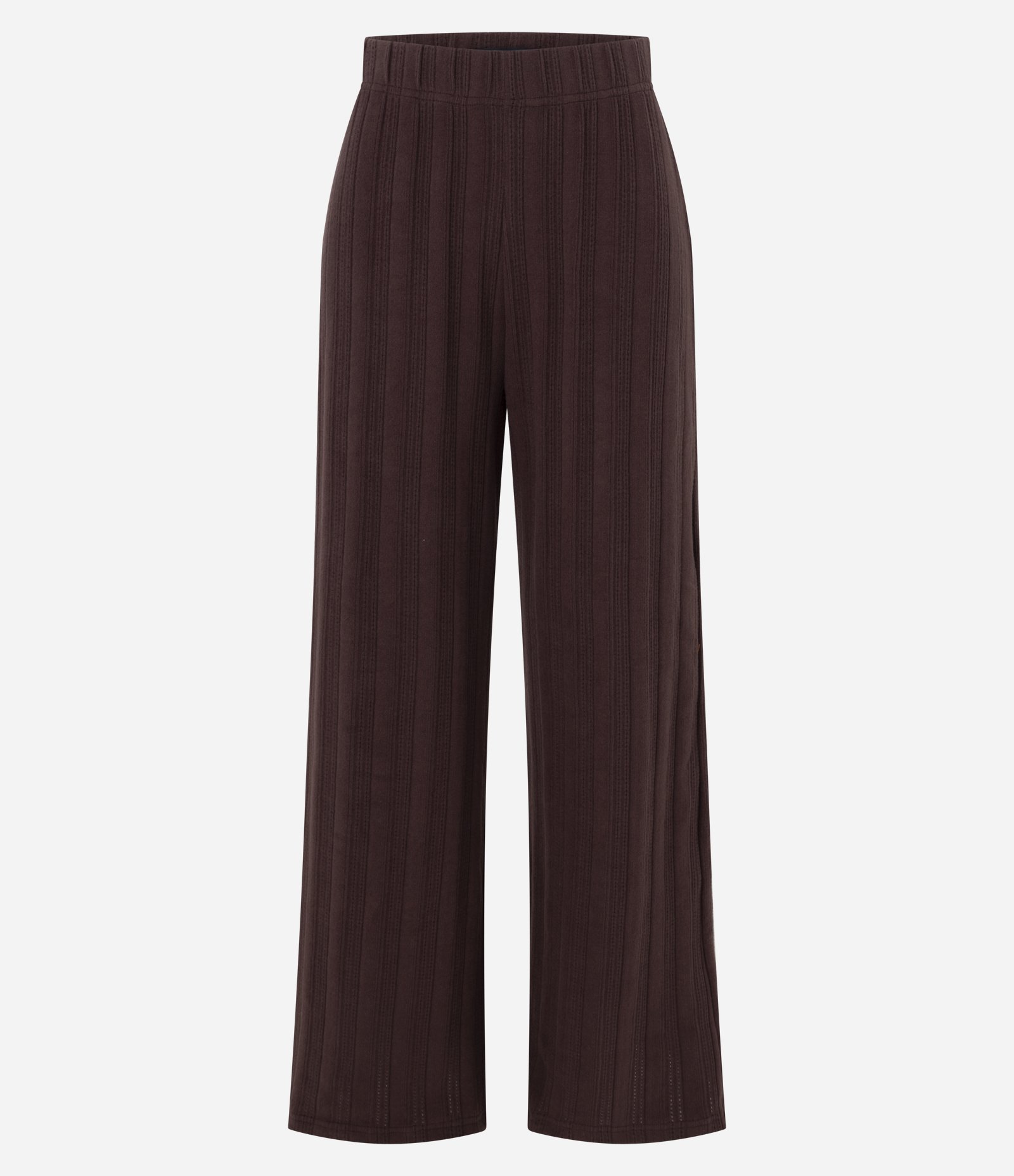 Calça Reta em Moletom Canelado Bordô 5