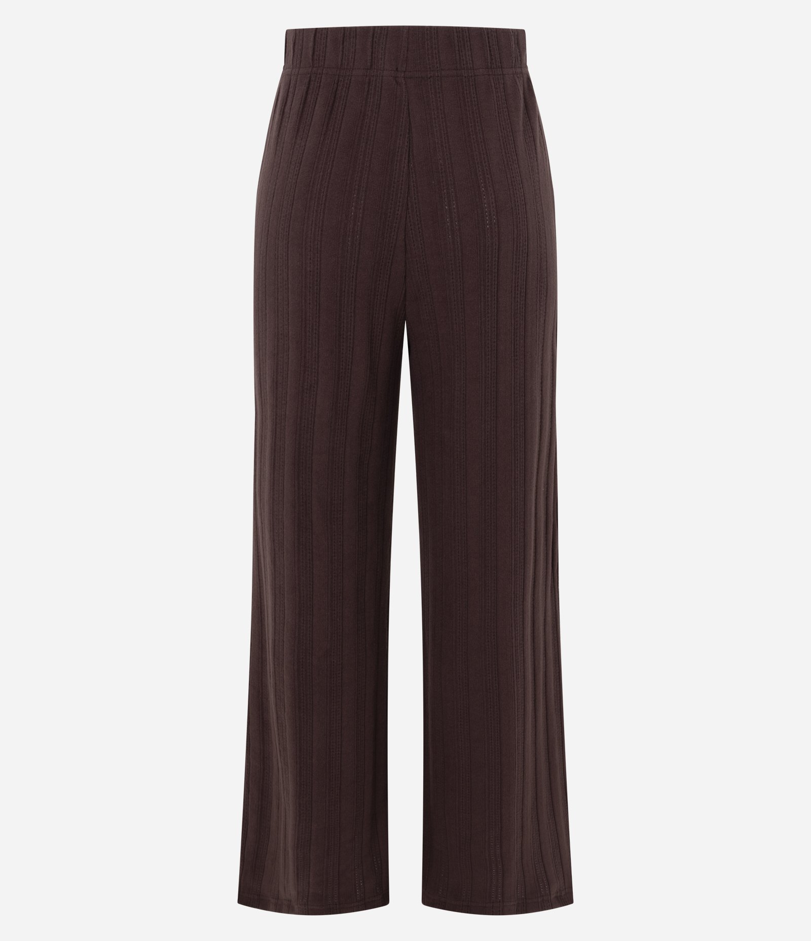 Calça Reta em Moletom Canelado Bordô 7