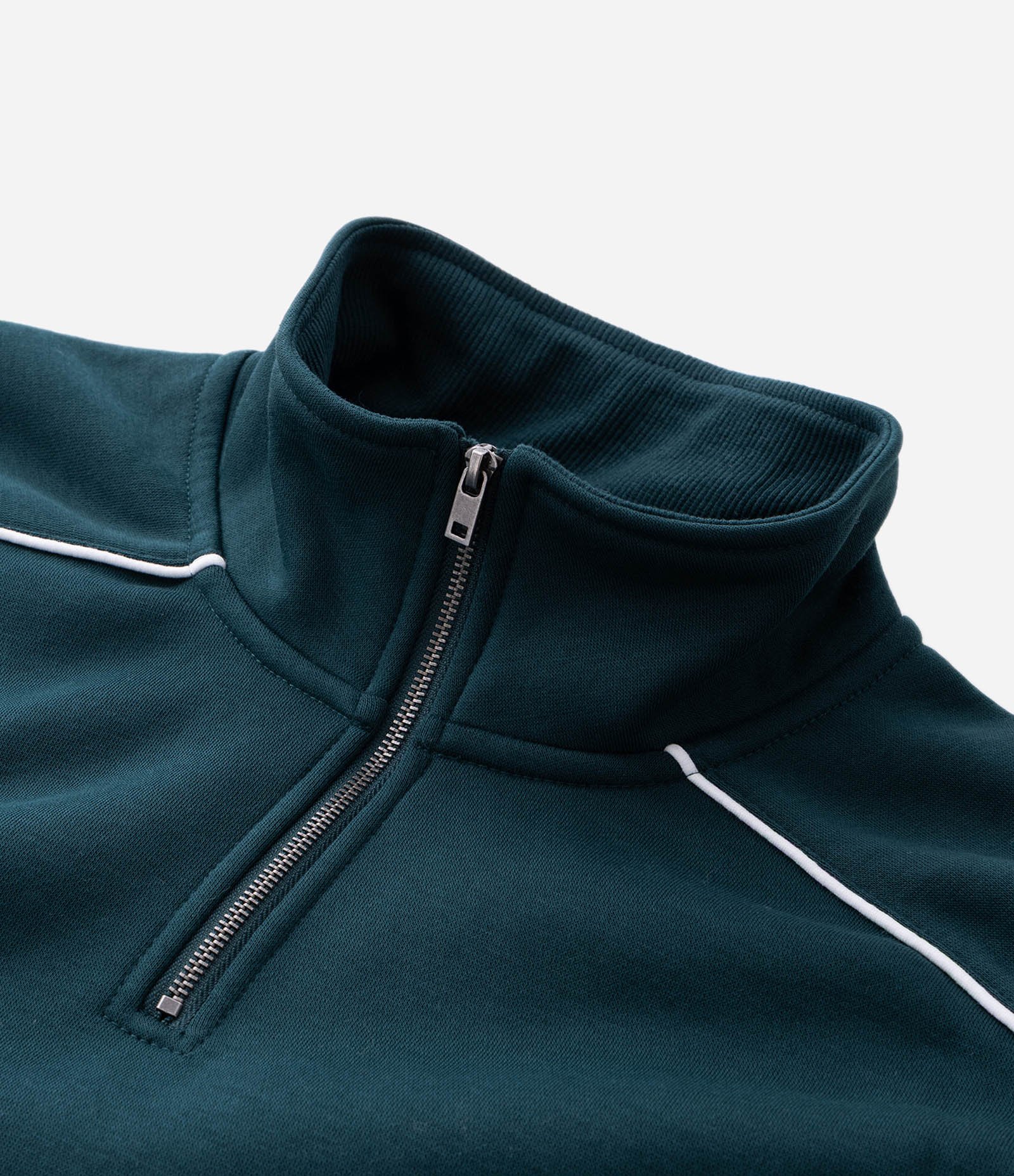 Casaco Masculino Moletom Esportivo Half Zíper Boxy Verde 7