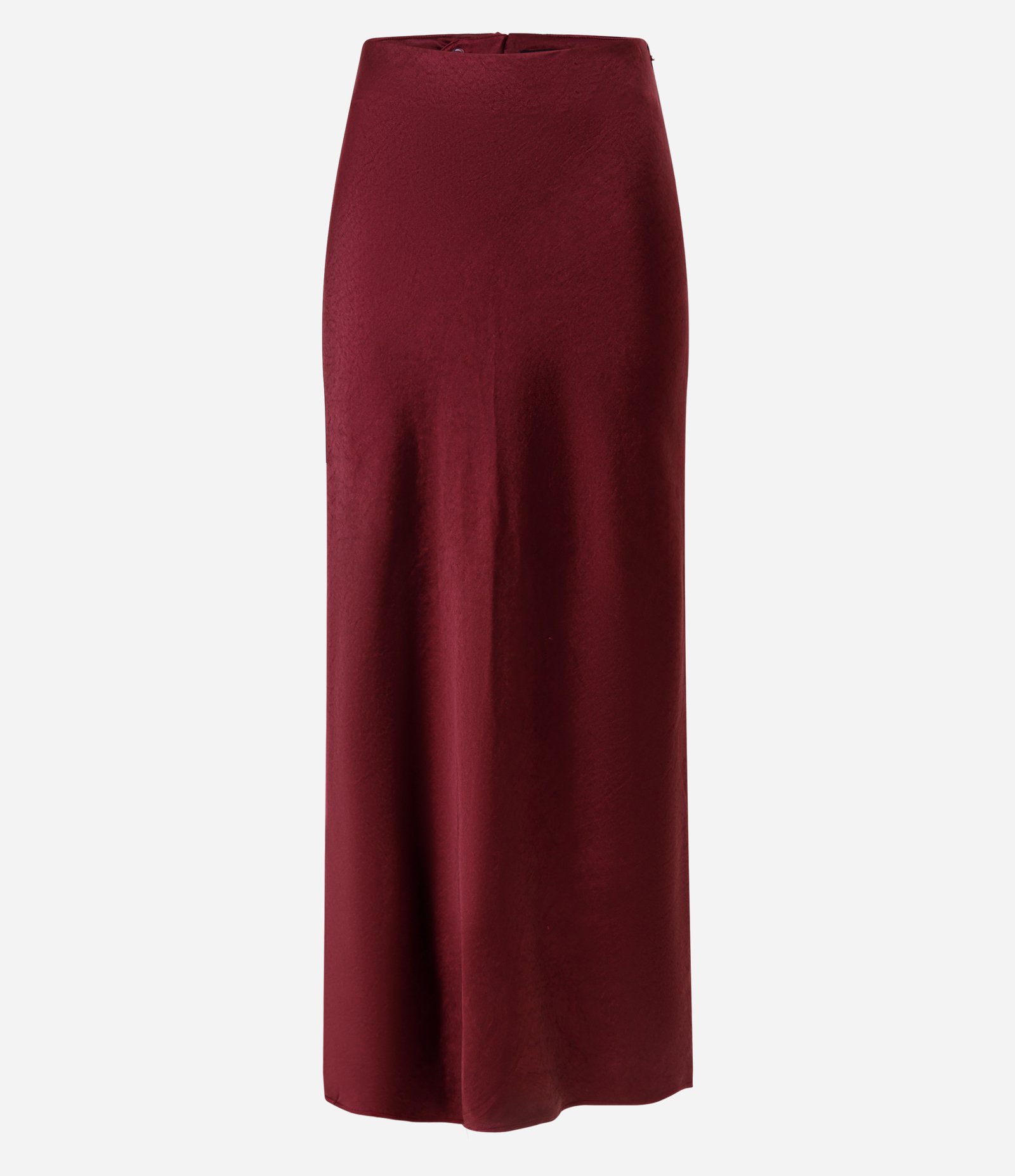 Saia New Midi em Cetim com Fenda Bordô 5