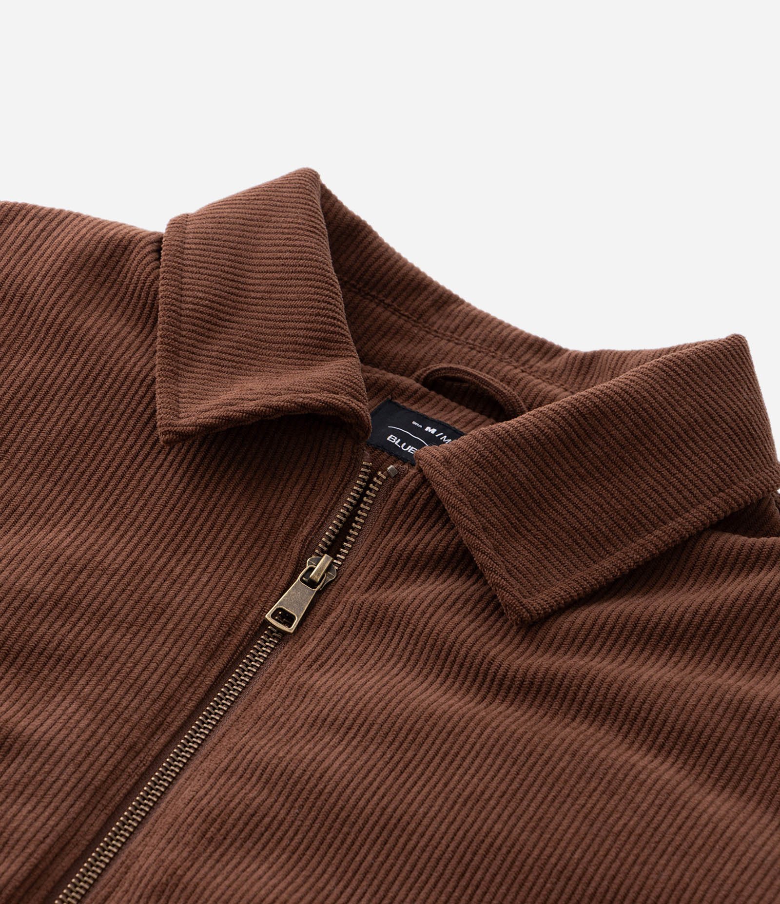 Jaqueta Bomber de Veludo com Gola Polo Marrom 12