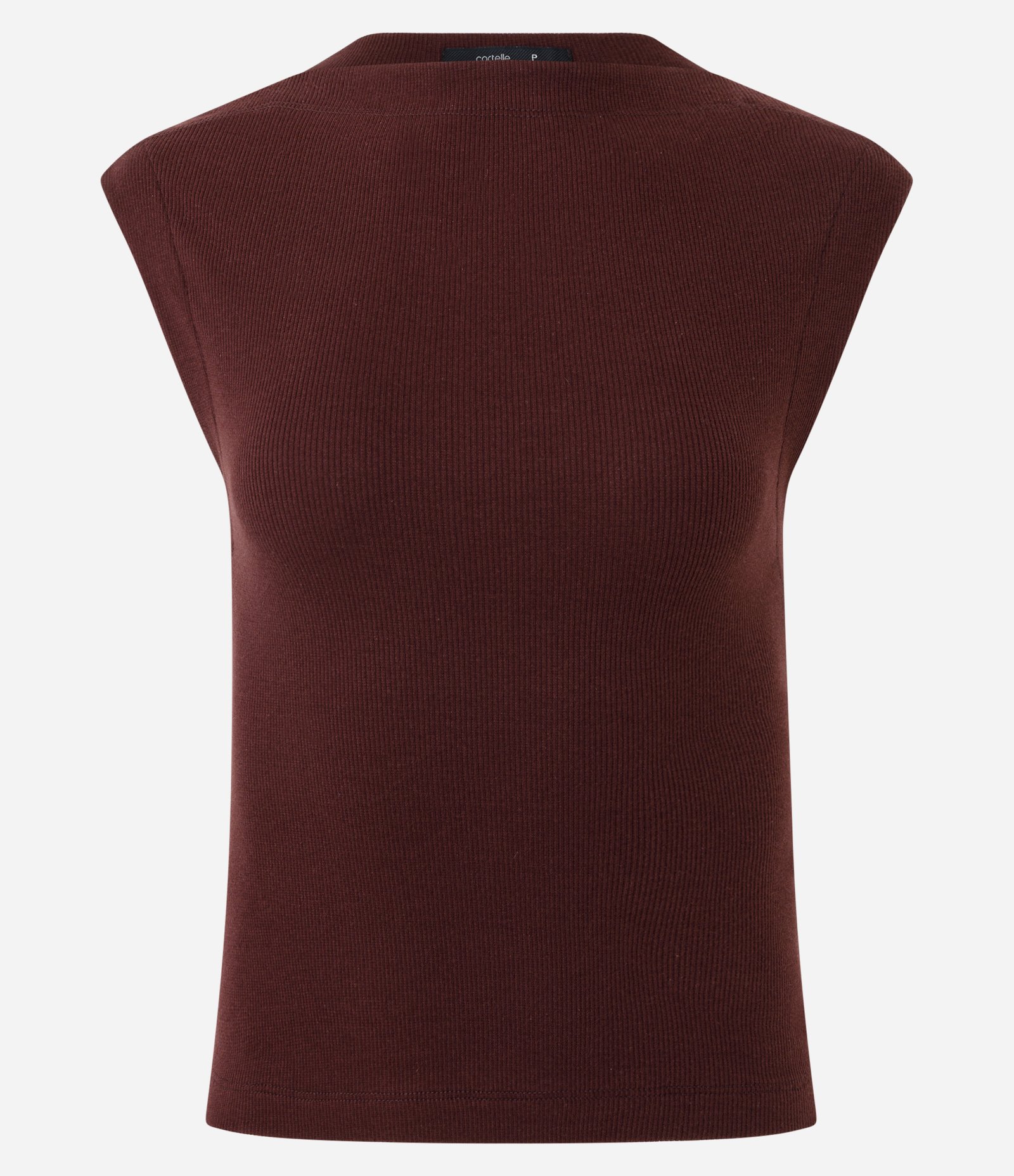 Blusa em Algodão com Gola Canoa Marrom 5