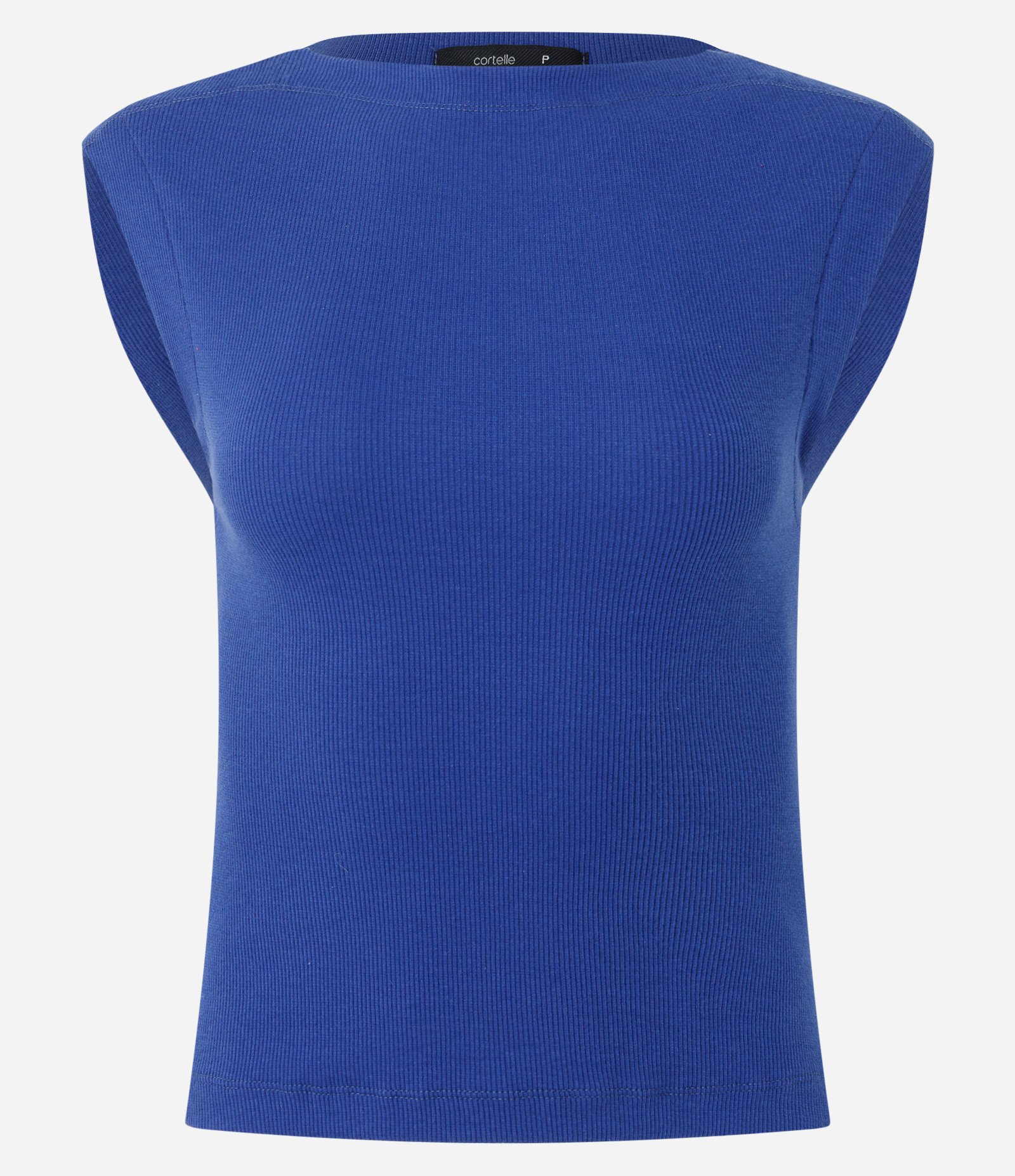 Blusa em Algodão com Gola Canoa Azul 5