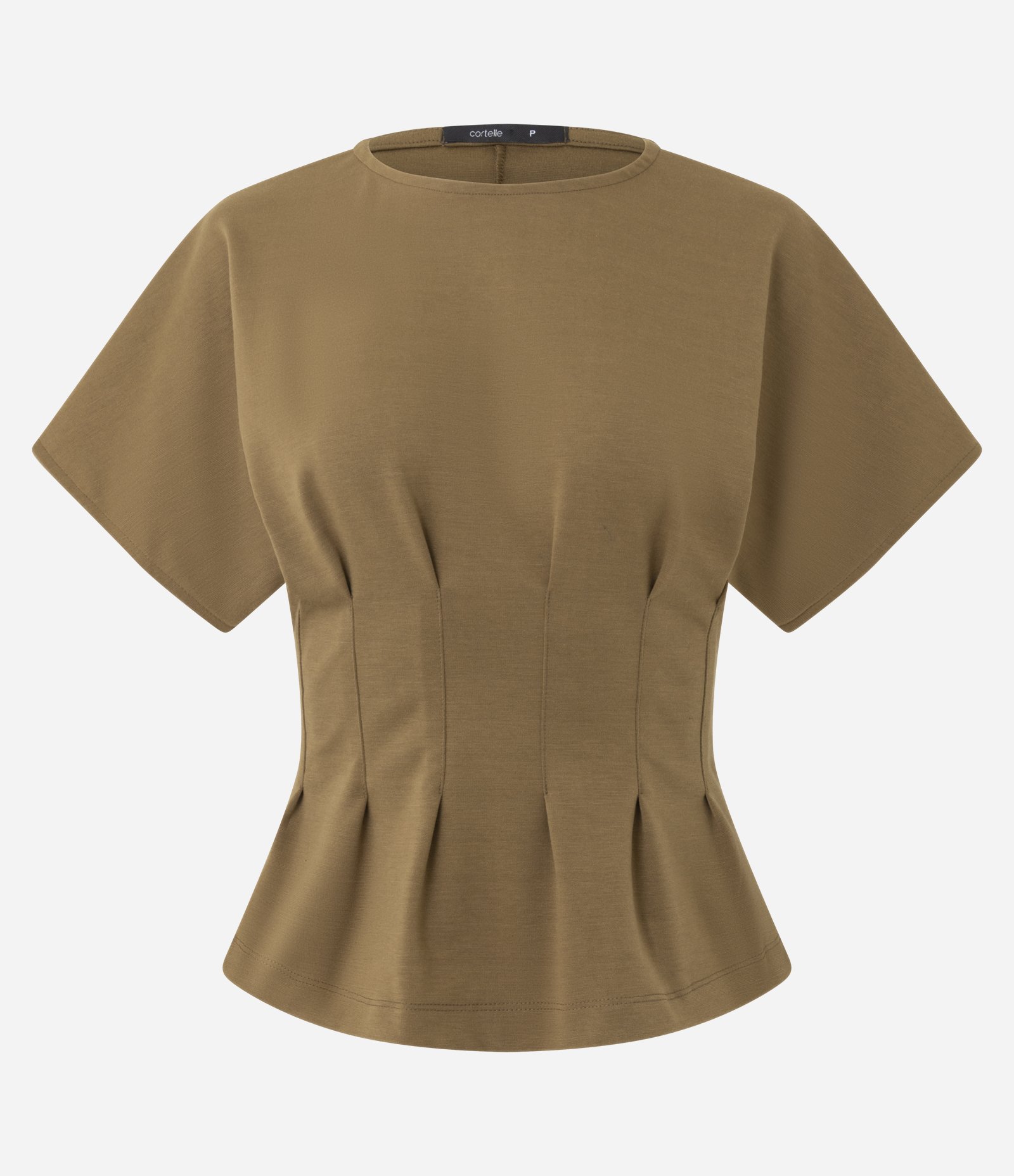 Blusa Peplum Estruturada com Pregas Frontais Verde 5