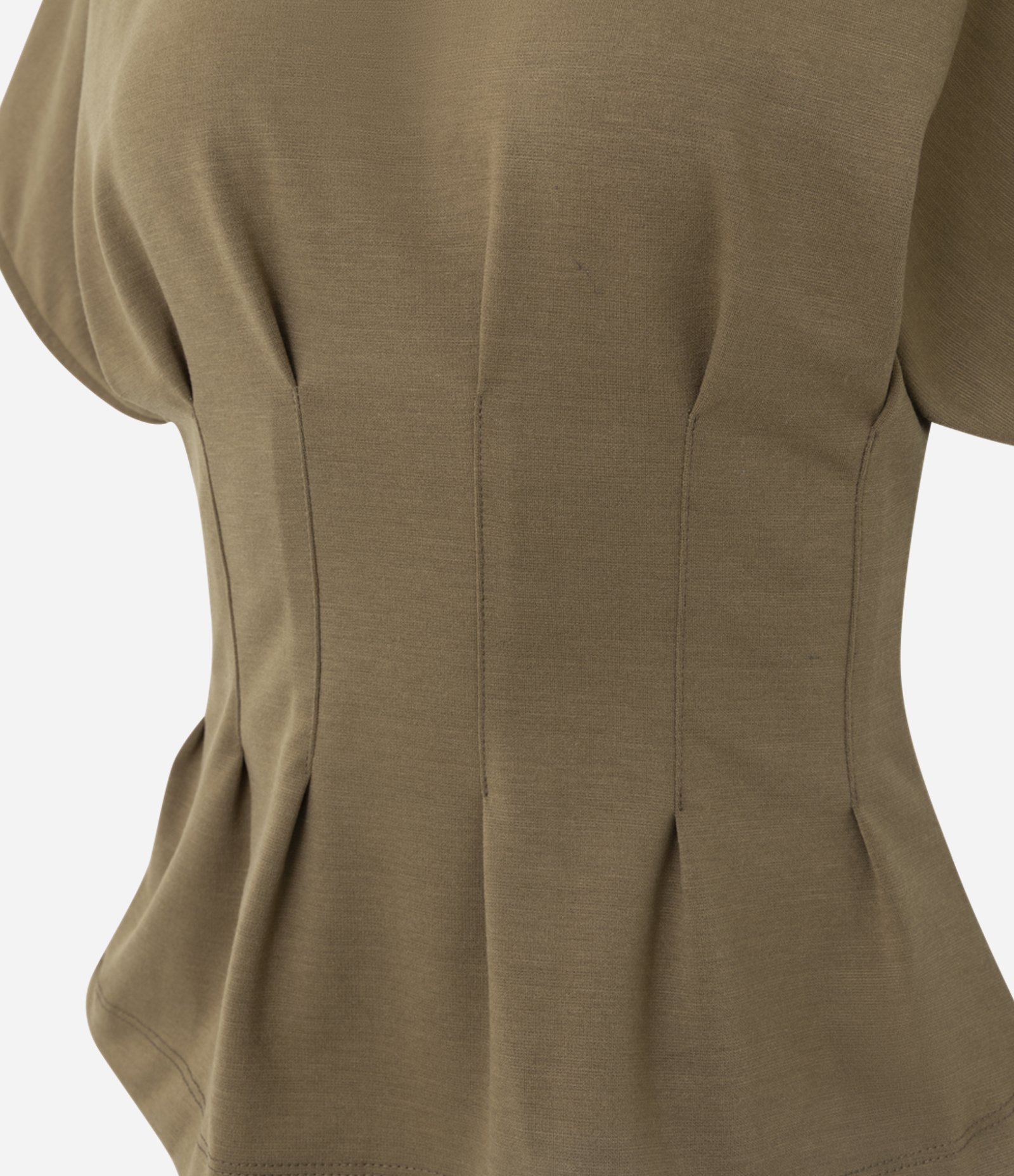 Blusa Peplum Estruturada com Pregas Frontais Verde 6