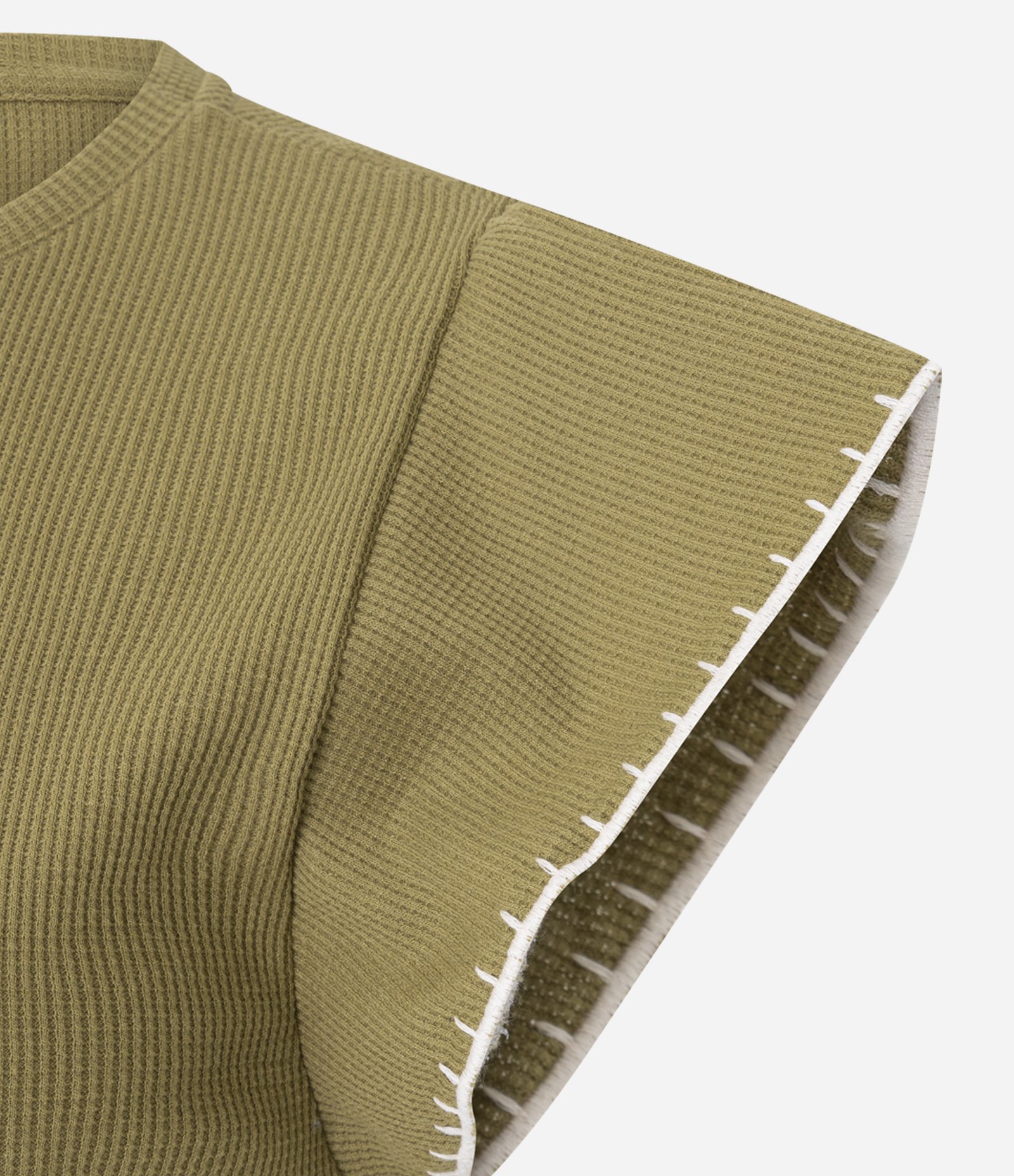 Blusa Manga Curta Texturizada com Bordado nas Mangas Verde 6