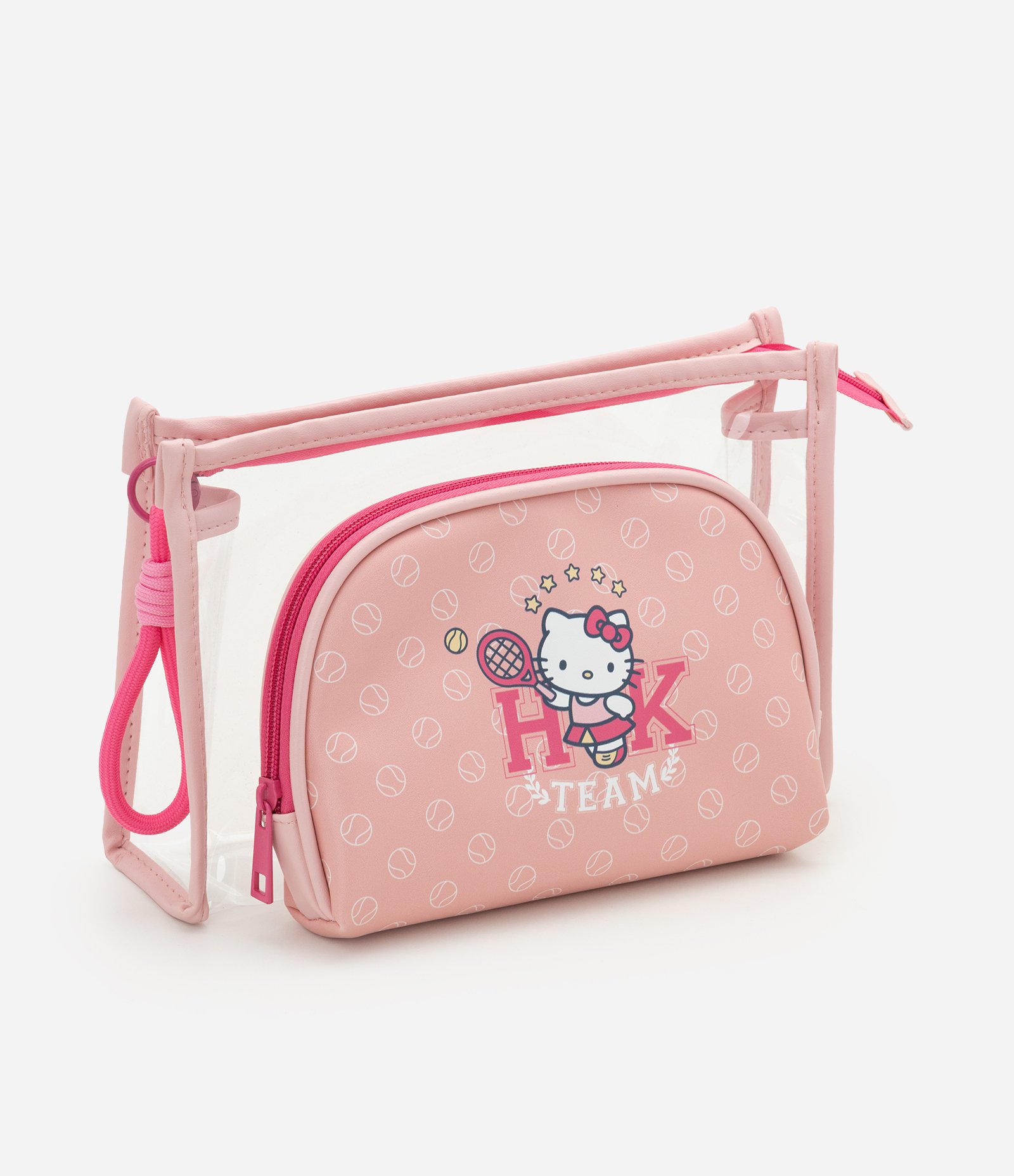 Kit 02 Necessaires com Estampa Frontal Hello Kitty Rosa 1