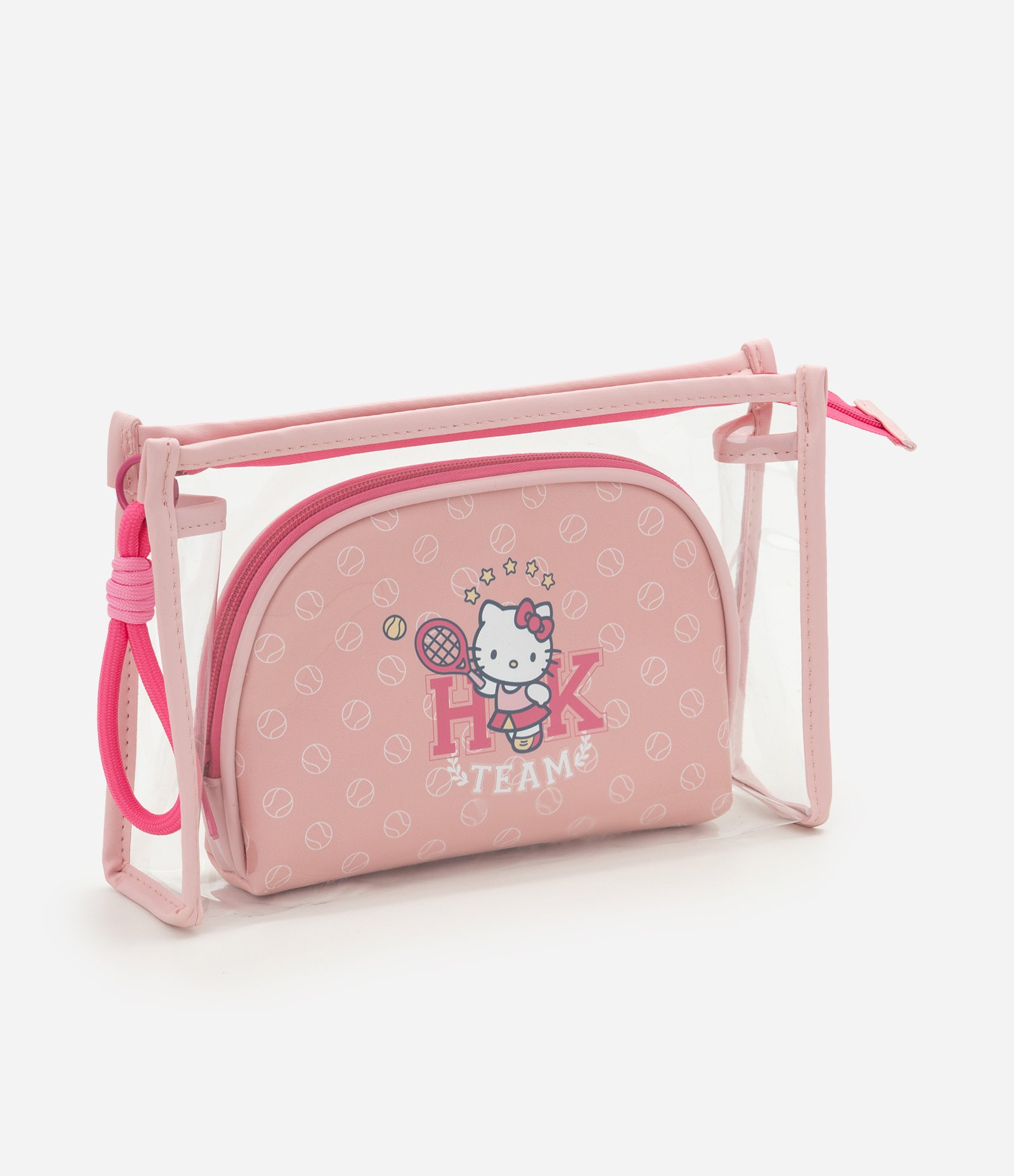 Kit 02 Necessaires com Estampa Frontal Hello Kitty Rosa 6