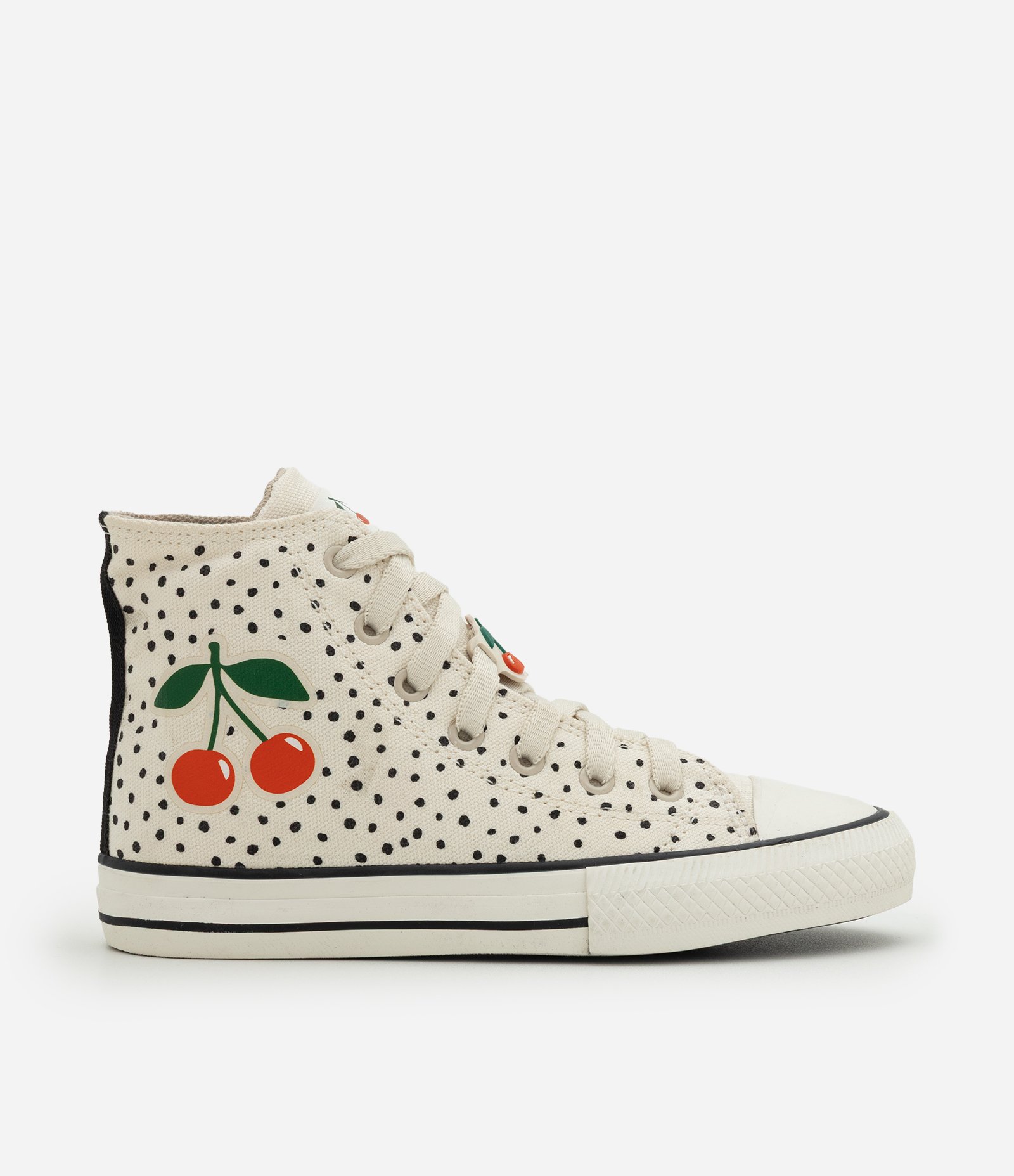 Tênis Infantil Cano Alto com Estampa de Cerejas – Tam 28 a 35 30 5