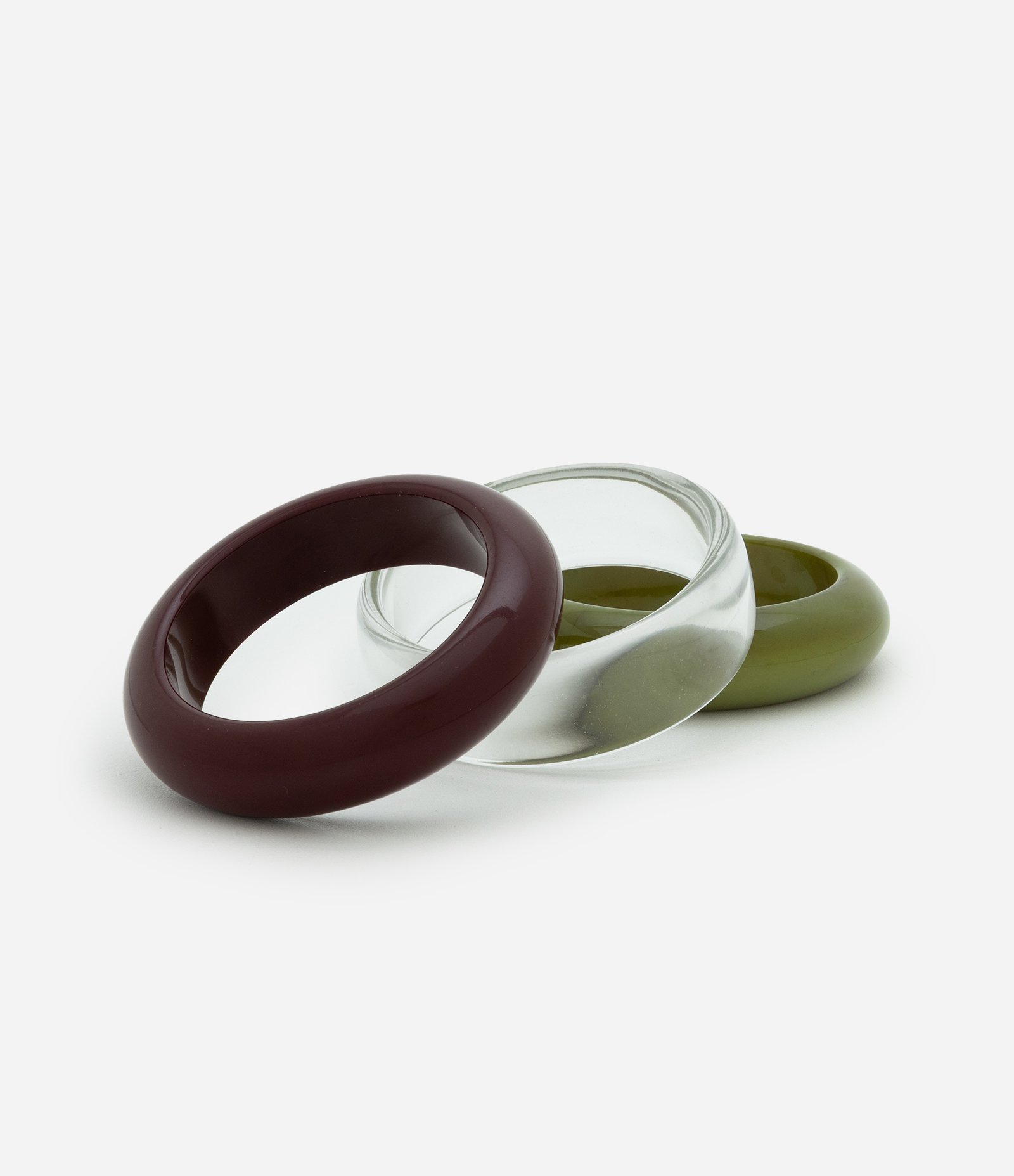 Kit 03 Braceletes Maxi Redondos Multicores 2