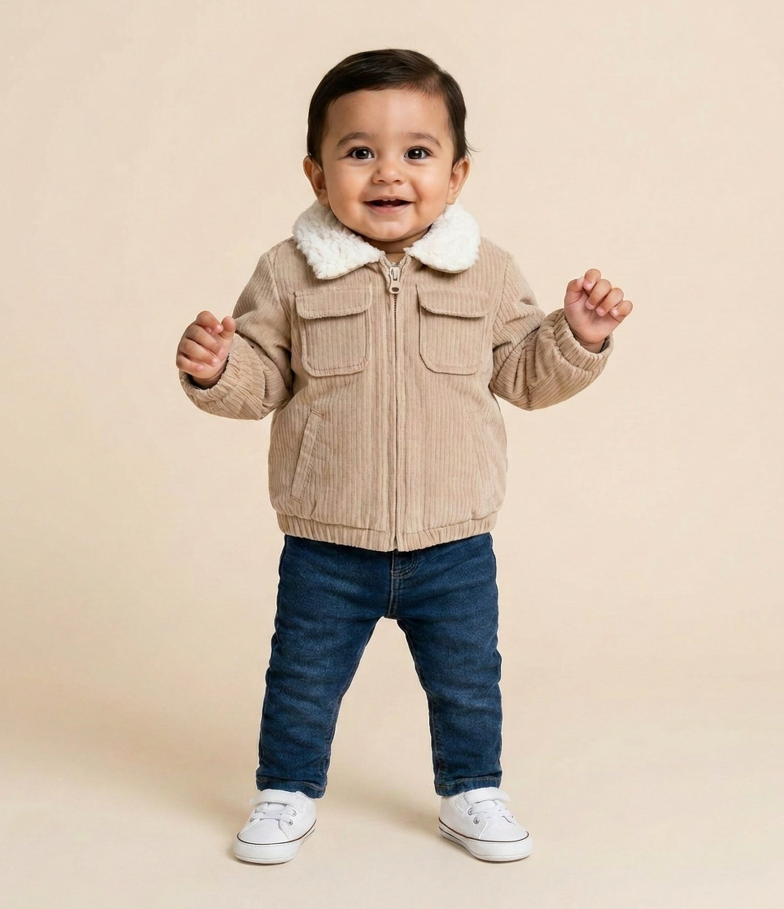 Calça Jeans Skinny Infantil com Elastano – Tam RN a 18 Meses Azul Médio 1