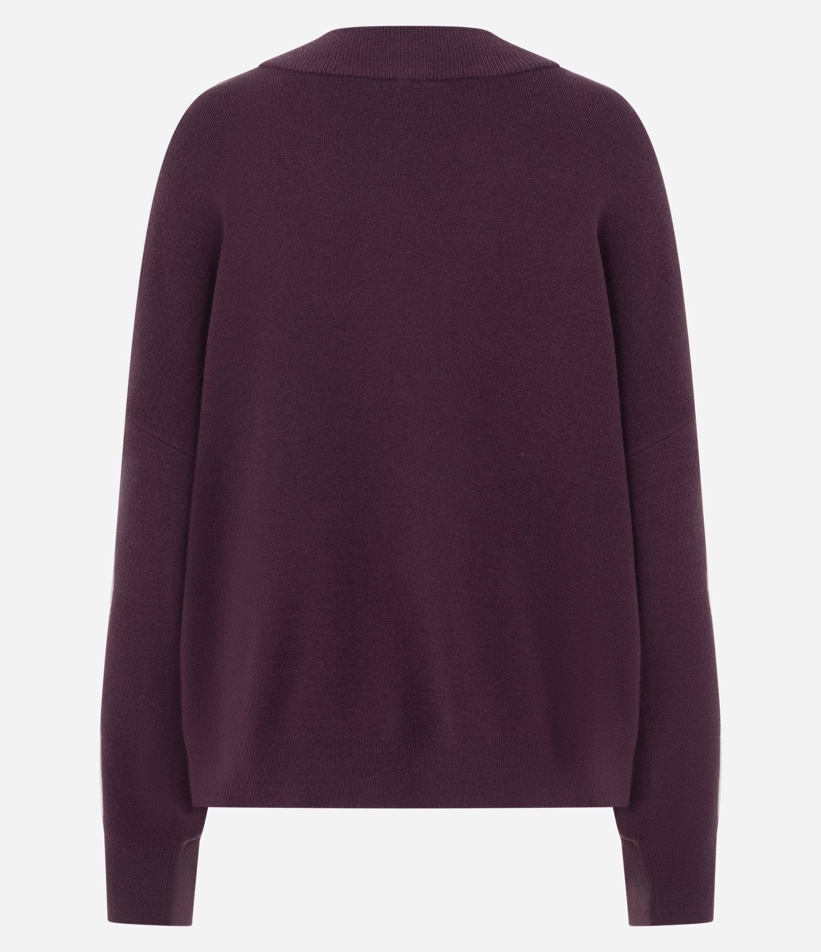 Suéter em Tricô com Punho Ajustado Vinho 7